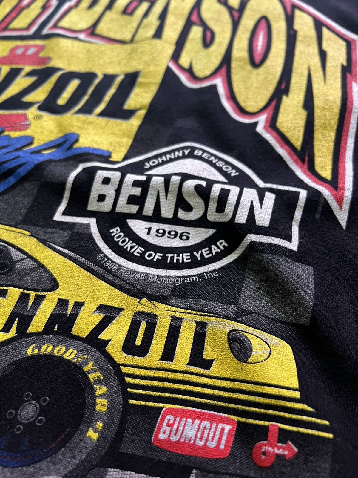 NASCAR 1996 Johnny Benson Pennzoil Rookie of the Year Tee Size US L / EU 52-54 / 3 - 3 Thumbnail