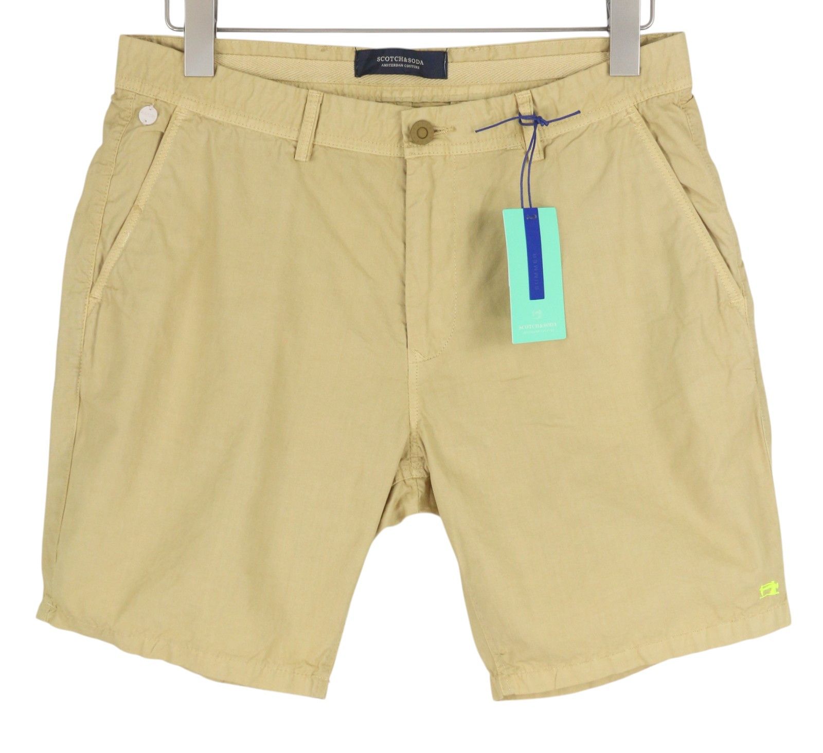 Scotch & Soda W33 Brown Chino Zip Fly 5-Design Pockets Logo 84139 Size US 33 - 1 Thumbnail