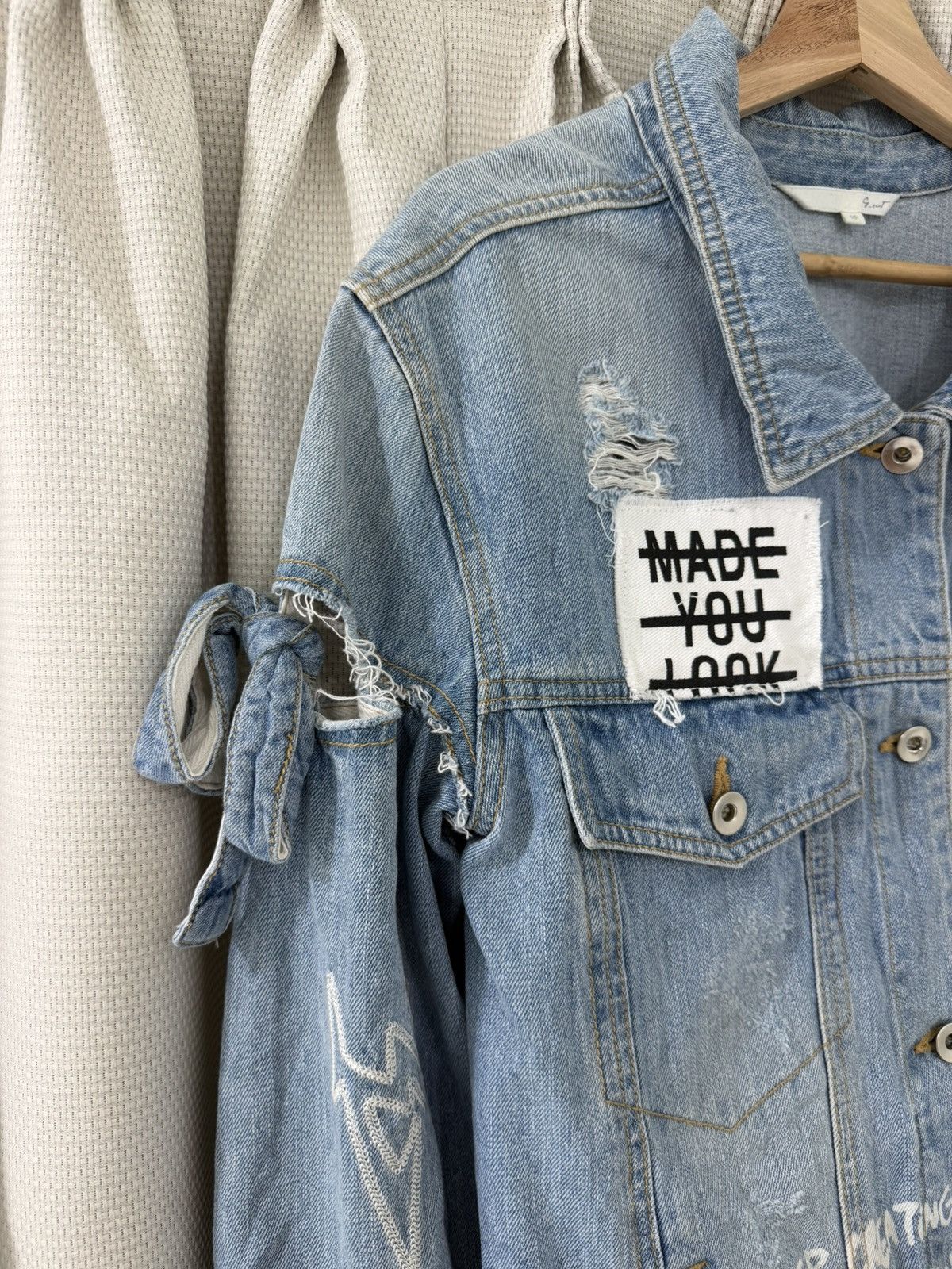 Seditionaries RARE Vintage Distressed Punk Graffiti Denim Jacket LGB Style Size US M / EU 48-50 / 2 - 5 Thumbnail