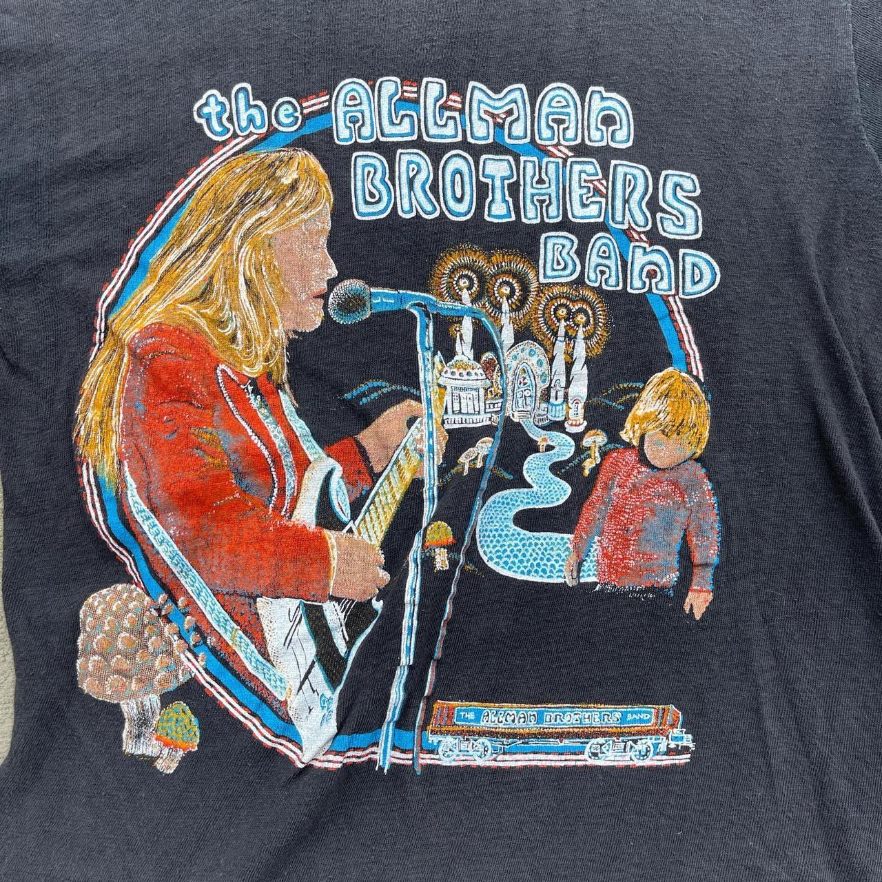 Vintage Vintage Rare 70s all man brothers classic southern rock tee Size US M / EU 48-50 / 2 - 2 Thumbnail