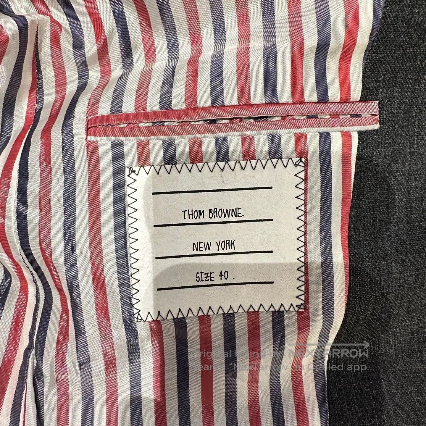 Thom Browne Multi-Color Patchwork Blazer with Striped Accents. Size US M / EU 48-50 / 2 - 5 Thumbnail