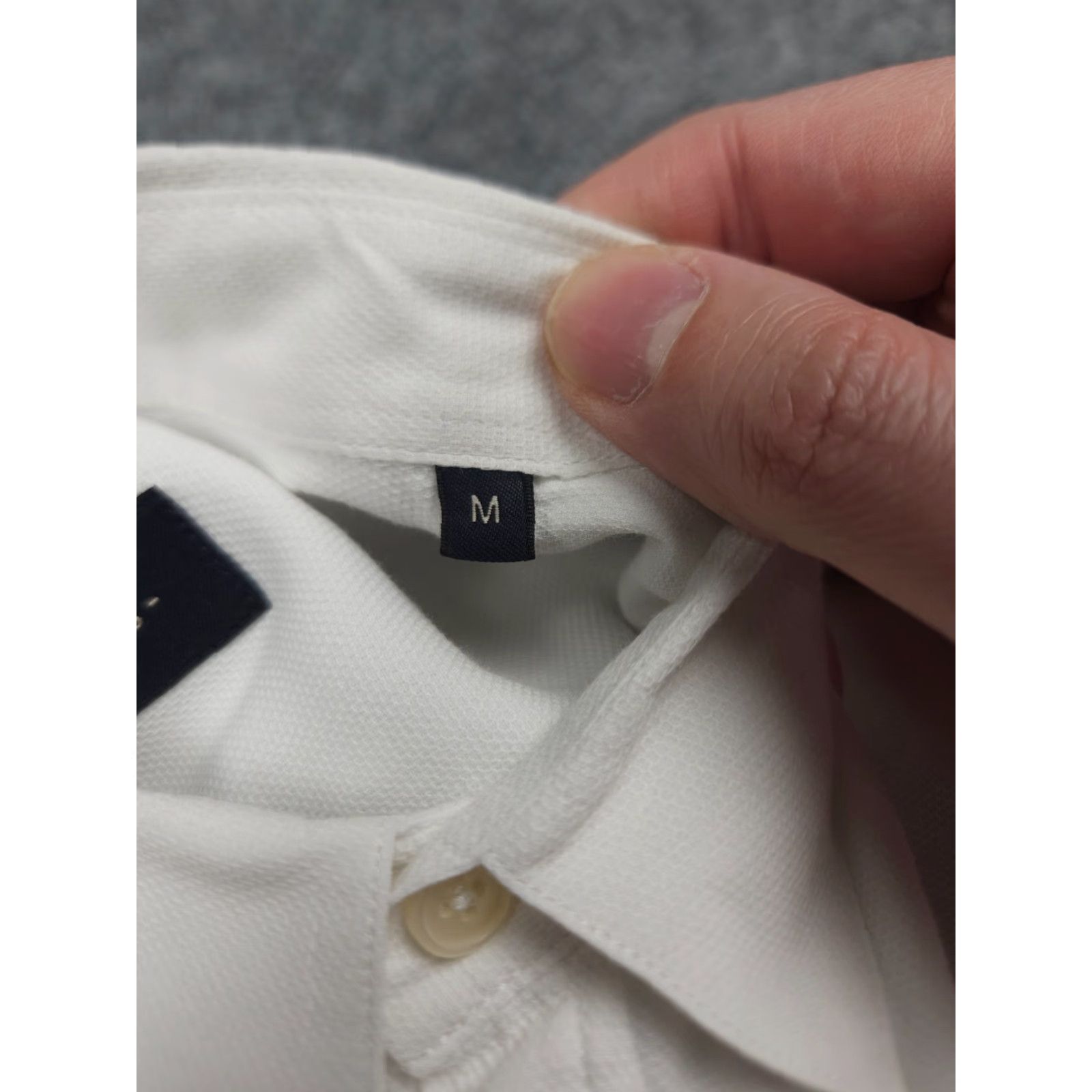 Vintage Balibaris Shirt Mens Medium White Button-Up 100% Cotton Casual Long Sleeve Regular Button-Down 44 in Chest Mens White Linen Cotton Size US M / EU 48-50 / 2 - 6 Thumbnail