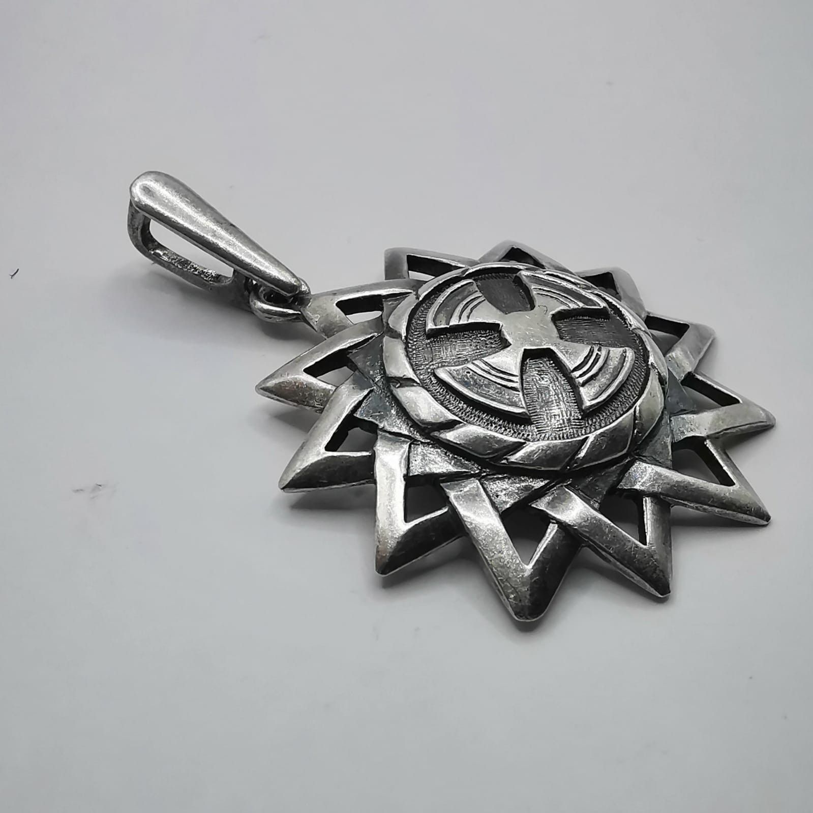 Sterling Silver Vintage Pendant Star 925 Sterling Silver Jewelry, Handmade Size ONE SIZE - 2 Thumbnail