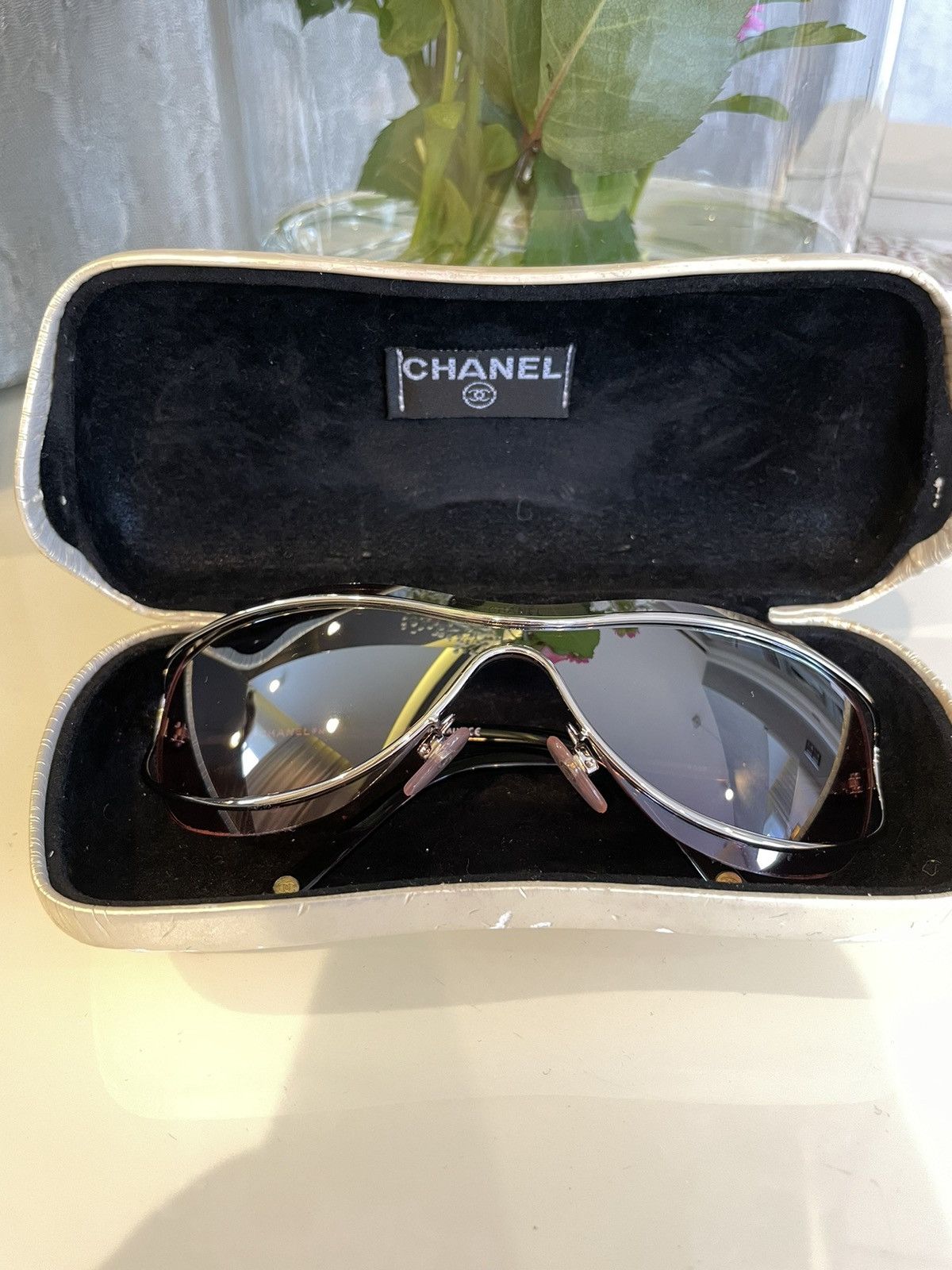 Chanel × Vintage 🔥ULTRA RARE🔥 Chanel Pink Vintage Sunglasses Size ONE SIZE - 11 Thumbnail