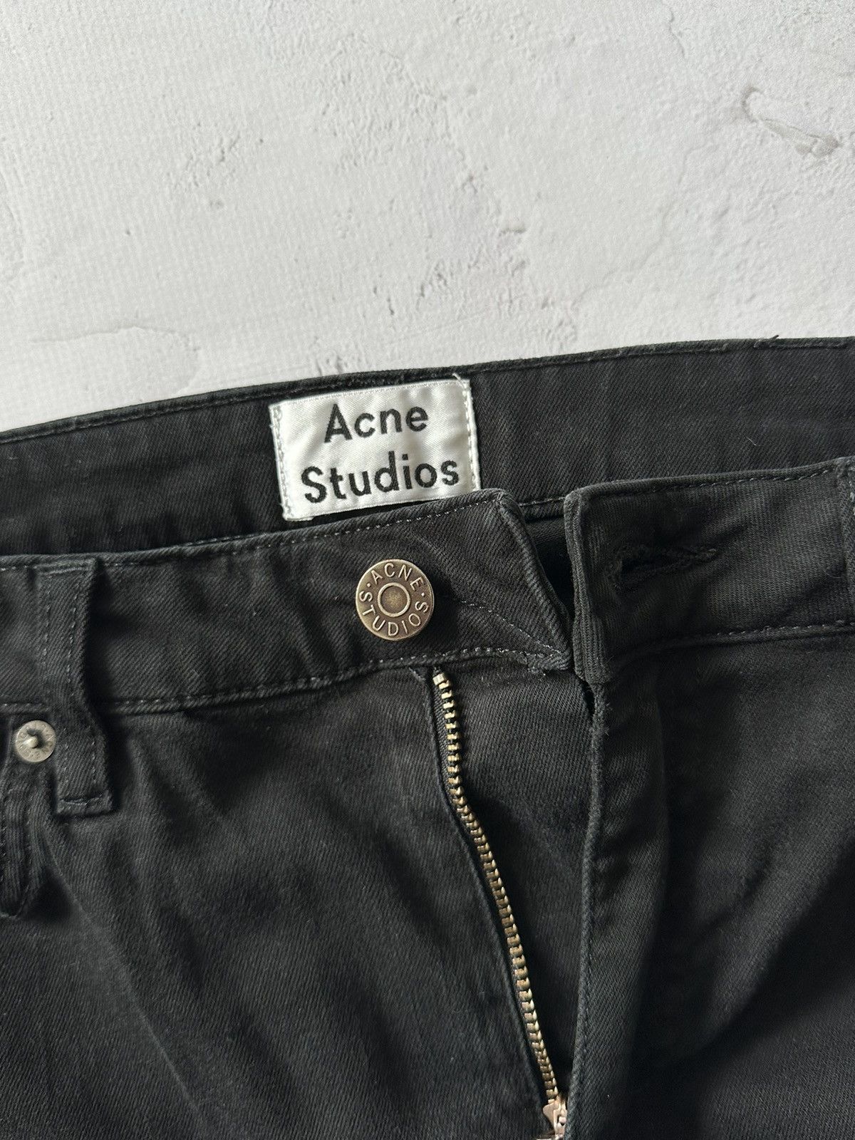Acne Studios × Designer Acne Studios Flex Black Cotton Slim Women’s Jeans Size 28" / US 6 / IT 42 - 7 Thumbnail