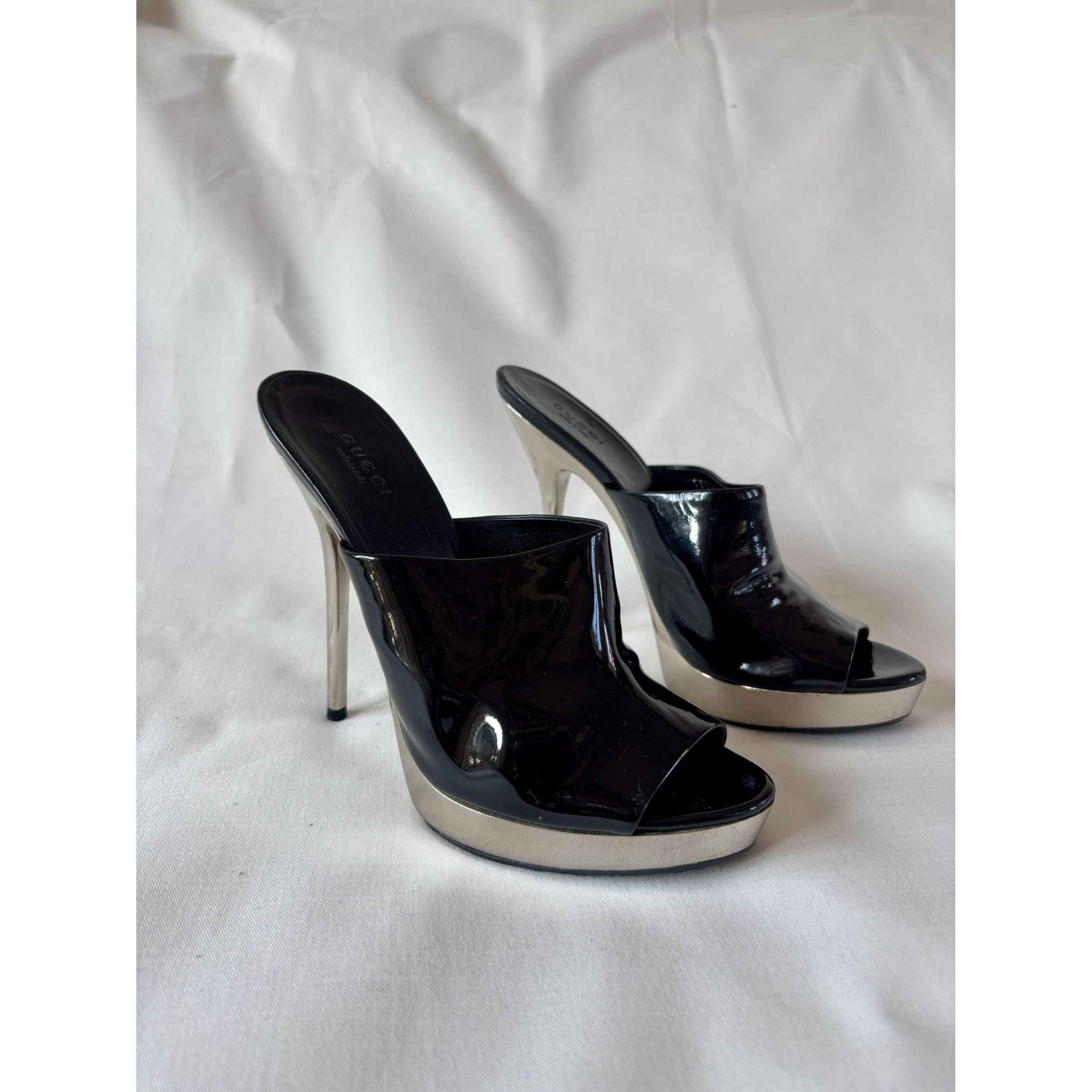 Gucci Gucci black platform sandals – vintage Y2K, EU 38, very good Size US 8 / IT 38 - 1 Thumbnail