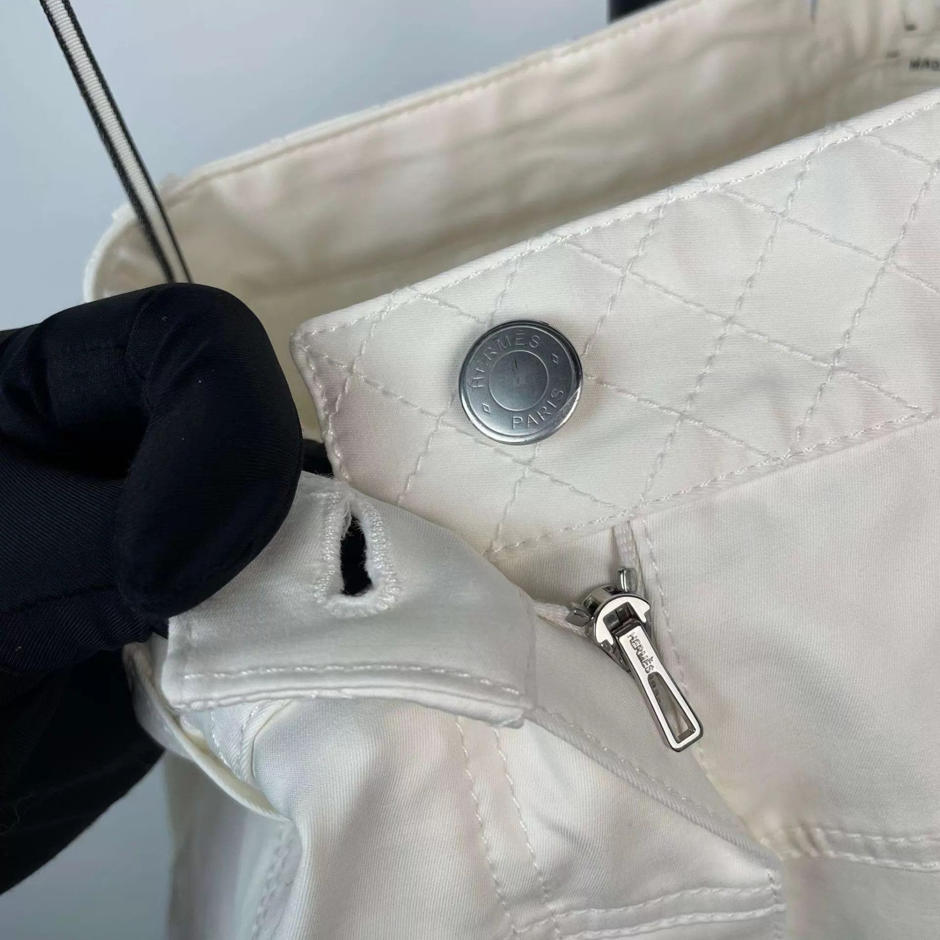 Hermes Hermès White Pants 38 Size 27" / US 4 / IT 40 - 6 Thumbnail