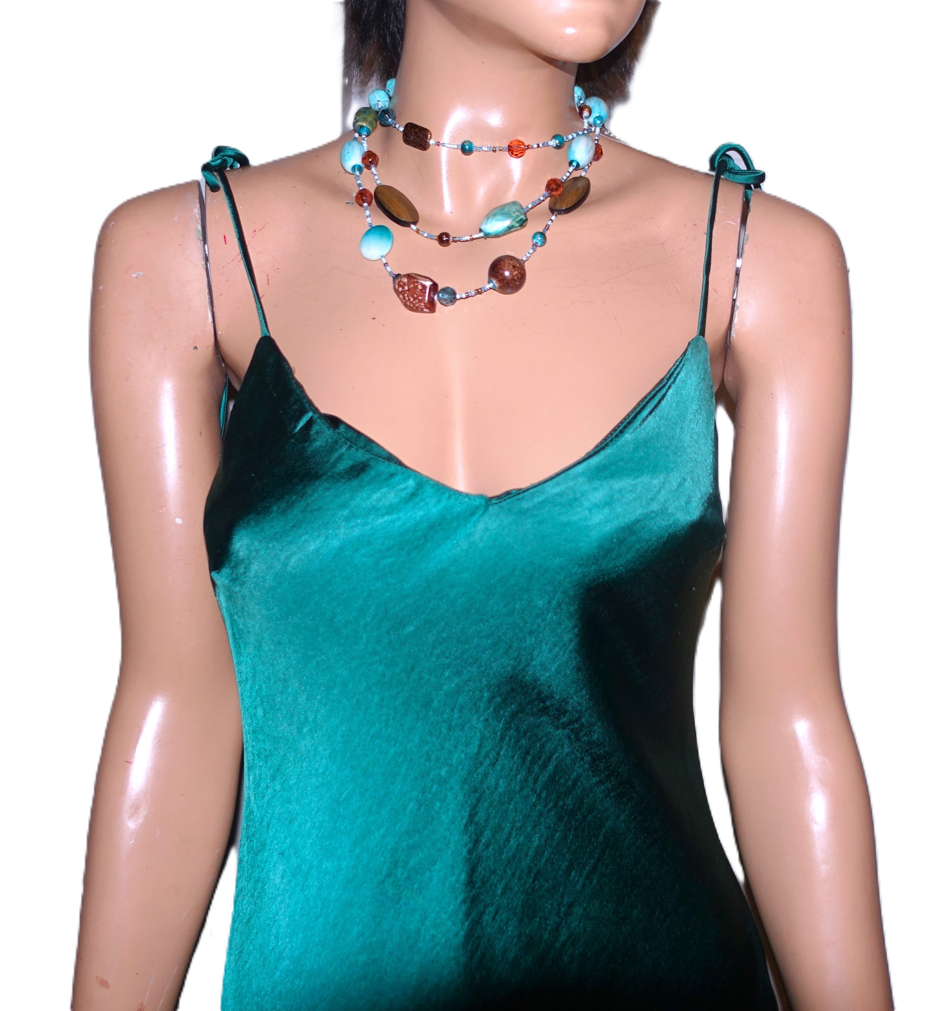 Other Hello Molly Green Satin Like Dress S Size S / US 4 / IT 40 - 3 Thumbnail