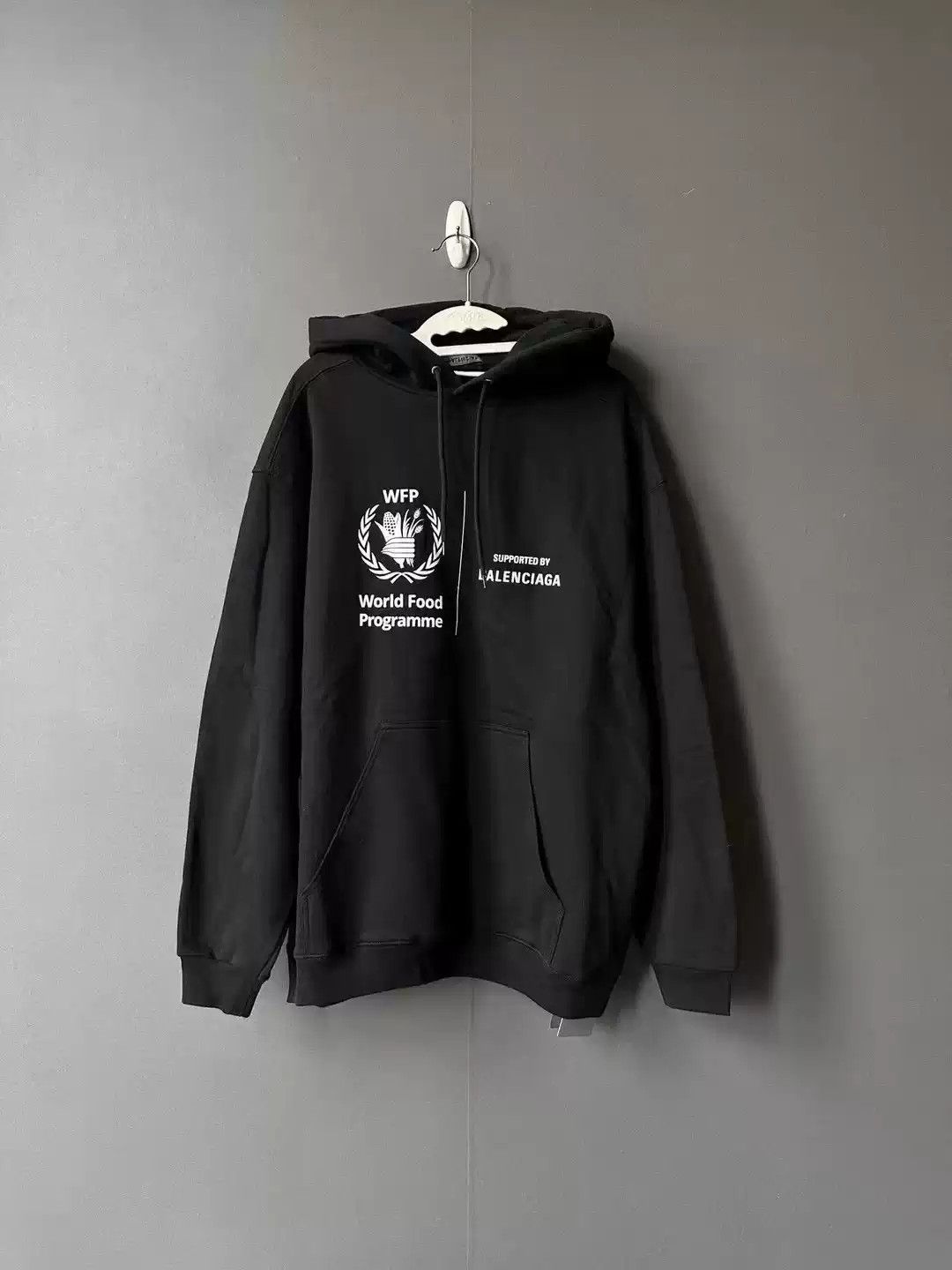 Balenciaga Wfp Hoodie Black | Grailed