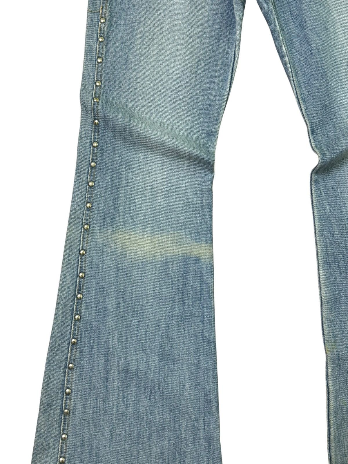 Japanese Brand Flare Vintage Daily Topics Studded Bell Bottom Denim Size US 28 / EU 44 - 7 Thumbnail