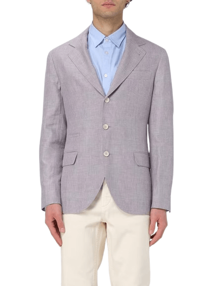 Brunello Cucinelli o1y0526 Single-breasted Blazer in Purple Size US XL / EU 56 / 4 - 1 Thumbnail