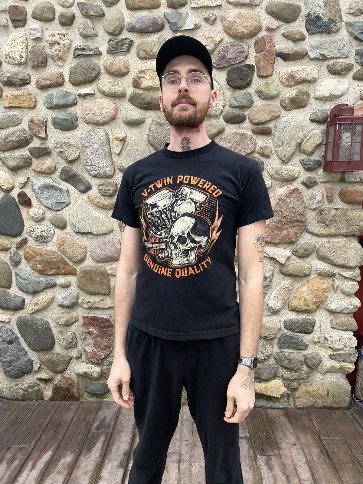 Harley Davidson Harley Davidson V-Twin Skull Men’s Medium Crew Neck Size US M / EU 48-50 / 2 - 6 Thumbnail