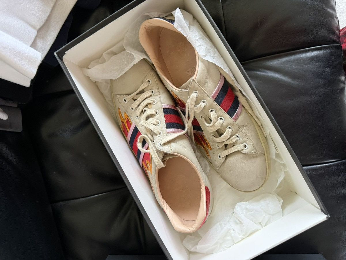 Gucci Gucci Ace Flames Size US 10 / EU 43 - 8 Thumbnail
