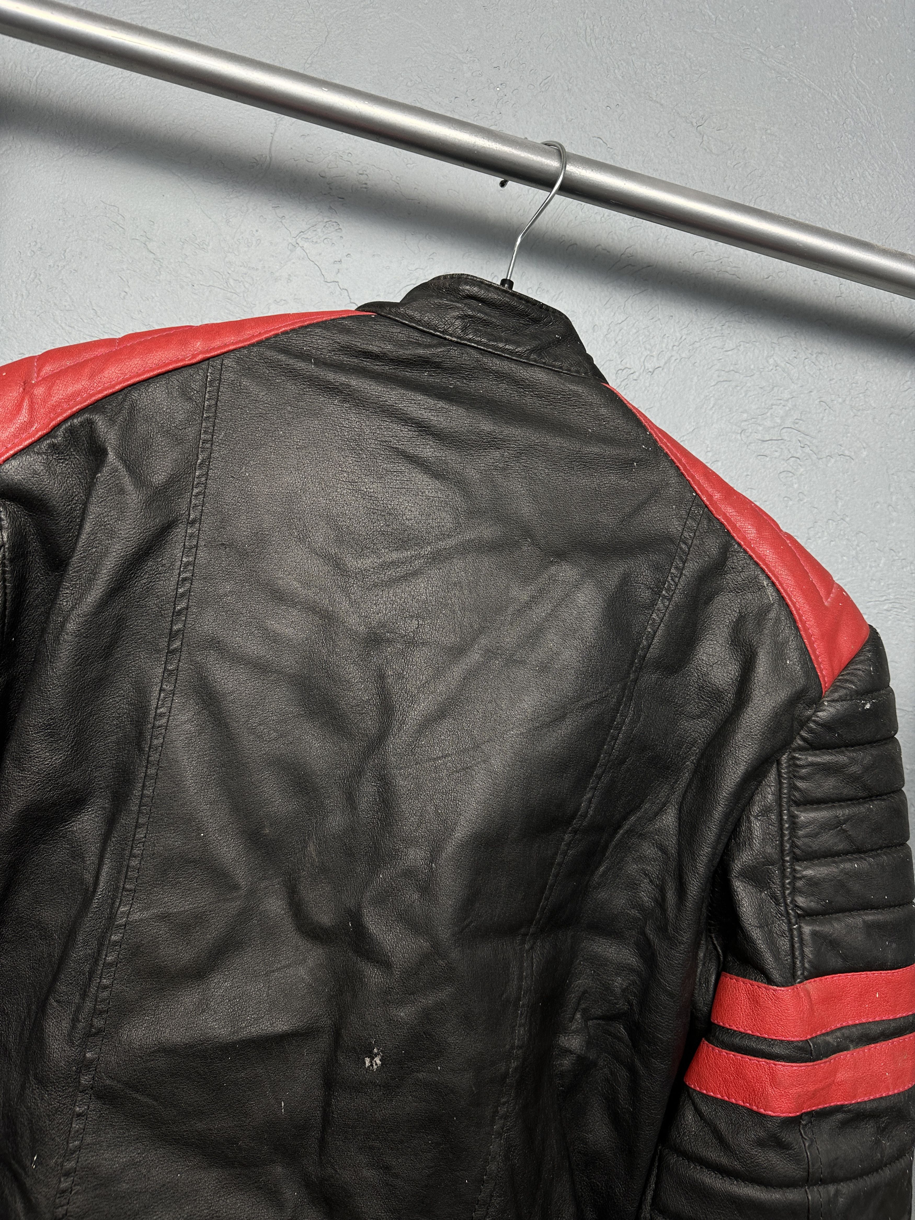 Genuine Leather 90s Vintage Mens Biker Leather Jacket Y2K Size US M / EU 48-50 / 2 - 17 Thumbnail