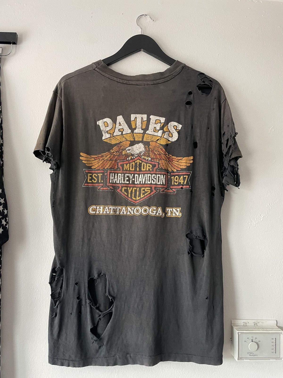 Harley Davidson VINTAGE 80'S THRASHED FADED HARLEY DAVIDSON T-SHIRT Size US L / EU 52-54 / 3 - 13 Thumbnail