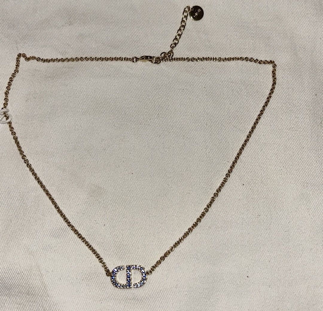 Dior Christian Dior PETIT CD NECKLACE Gold-Finish Metal Size ONE SIZE - 8 Thumbnail