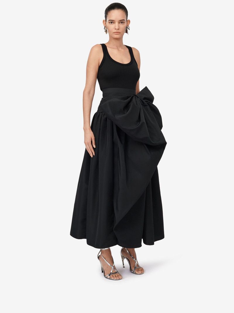 Alexander McQueen o1srvl11e0226 Hybrid Bow Dress In Black Size M / US 6-8 / IT 42-44 - 2 Thumbnail