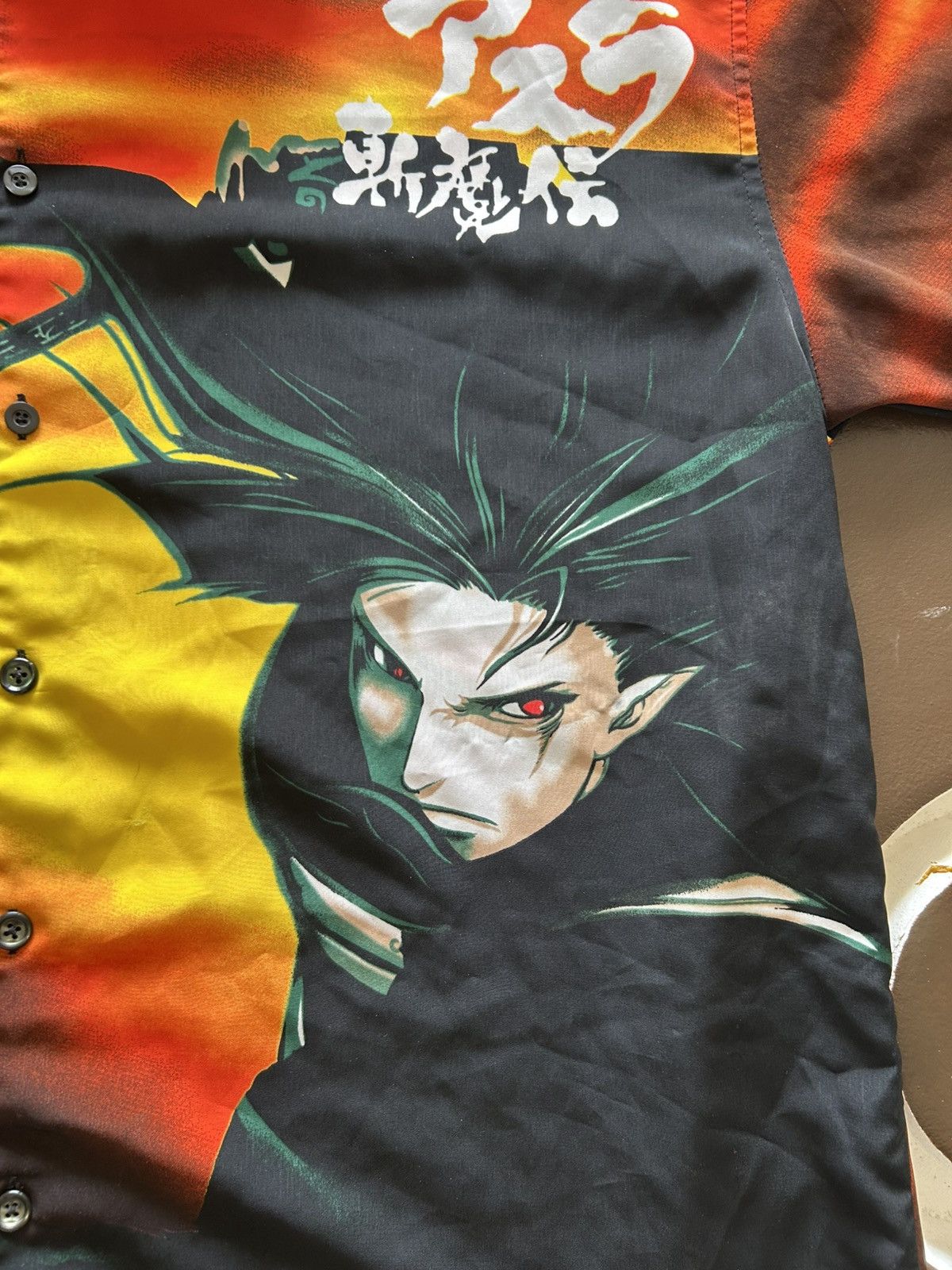 Anime Vintage Y2K Anime Button Up tee Size US XL / EU 56 / 4 - 2 Thumbnail