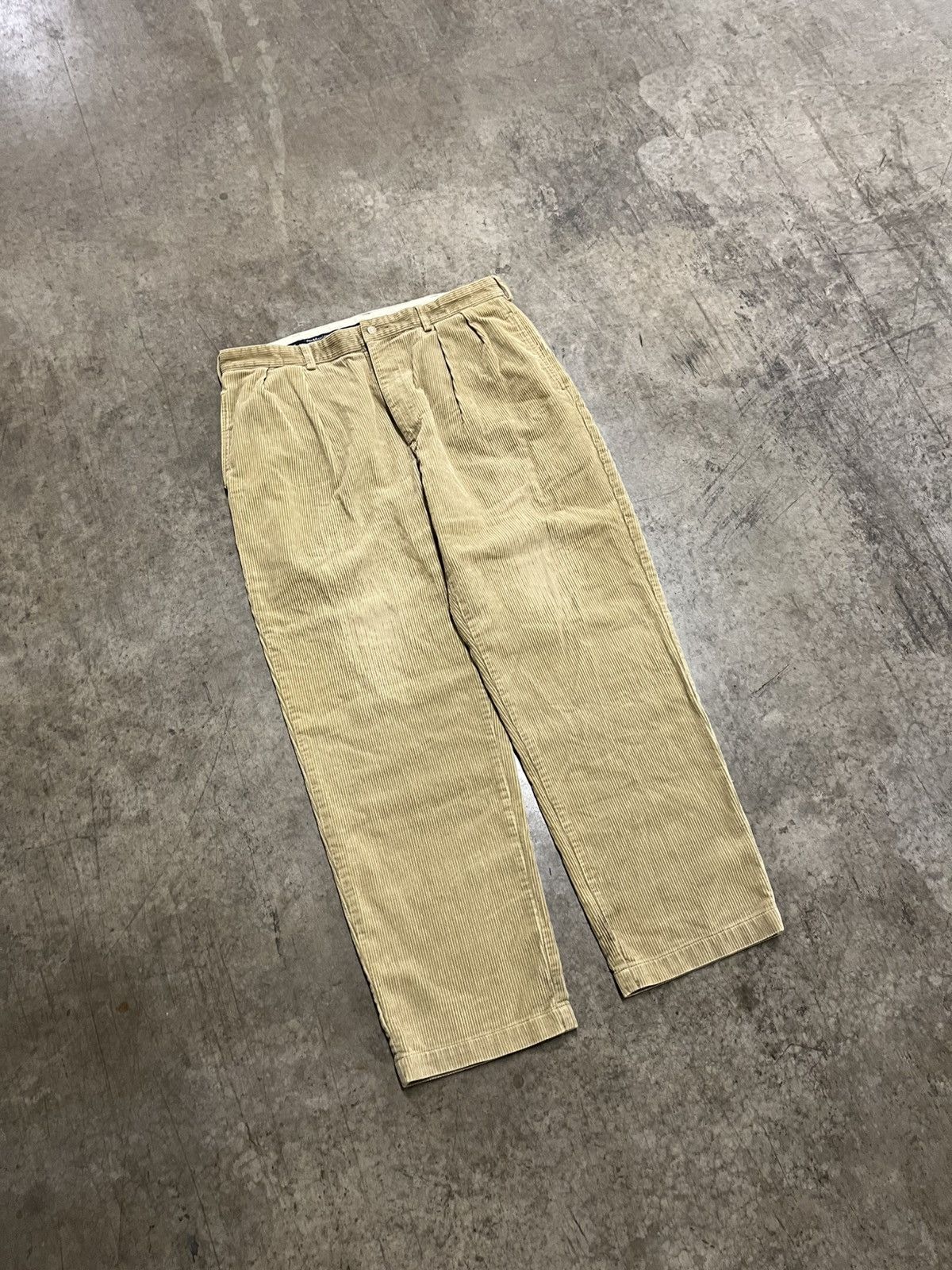 Polo Ralph Lauren × Vintage Polo Ralph Lauren vintage corduroy pants baggy preppy skater Size US 36 / EU 52 - 5 Thumbnail