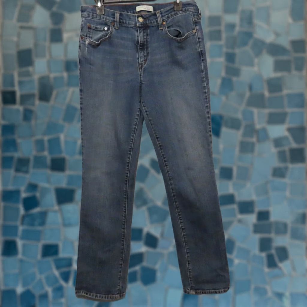 Levi's Levi's 505 Jeans Women Short 10 31x30 Blue Denim Straight Mid Wash Regular Rise Pants Size 32" / US 10 / IT 46 - 1 Thumbnail