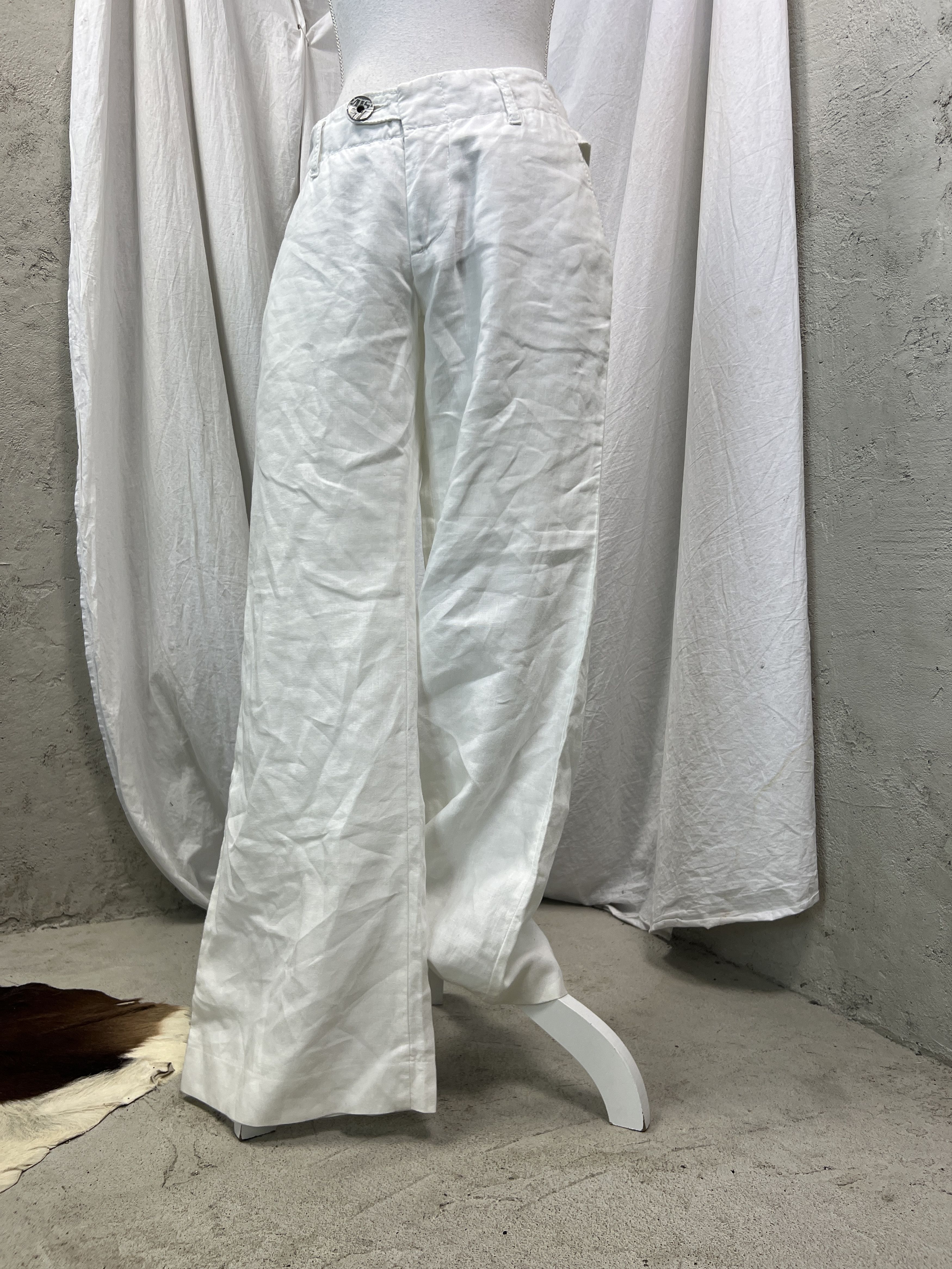 Miss Sixty Vintage Casual Preppy Linen Miss Sixty Pants Y2K Size 26" / US 2 / IT 38 - 1 Thumbnail