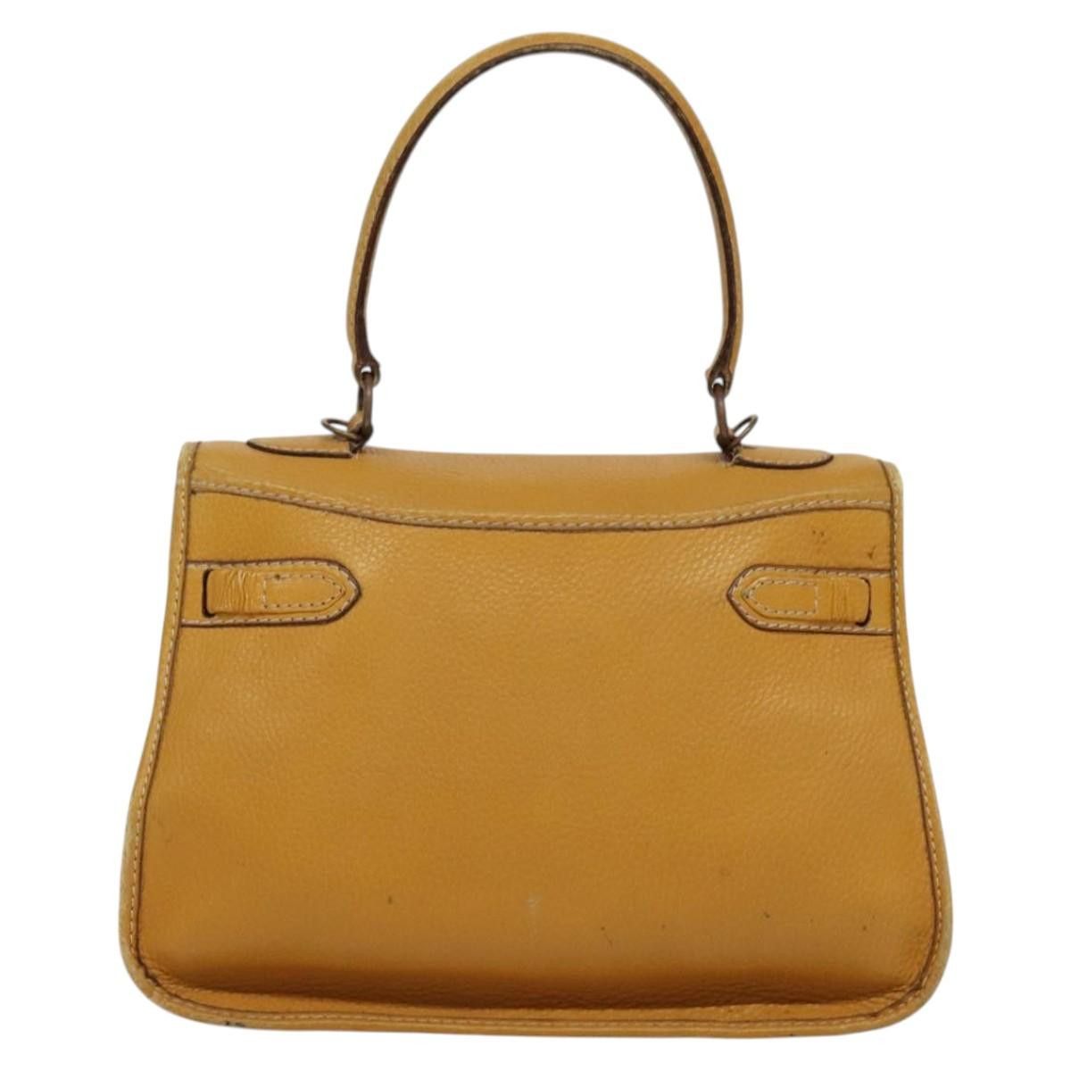 Celine CELINE Hand Bag Leather Yellow Size ONE SIZE - 3 Thumbnail