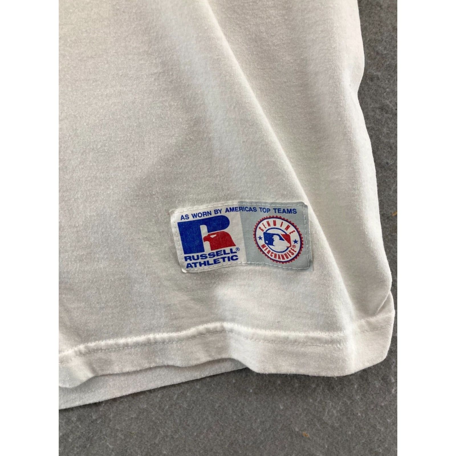 Russell Athletic Russell Athletic TShirt Womens Medium White USA Made V Neck Size M / US 6-8 / IT 42-44 - 6 Thumbnail