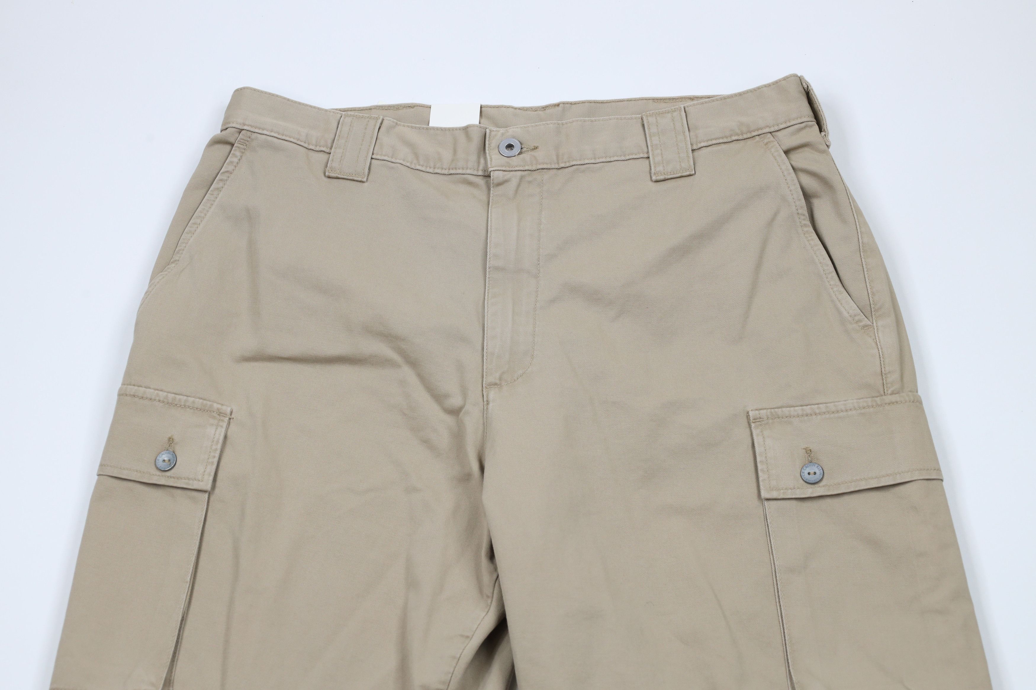 Calvin Klein × Vintage Deadstock Vintage 90s Calvin Klein Wide Leg Cargo Pants USA Size US 36 / EU 52 - 2 Thumbnail