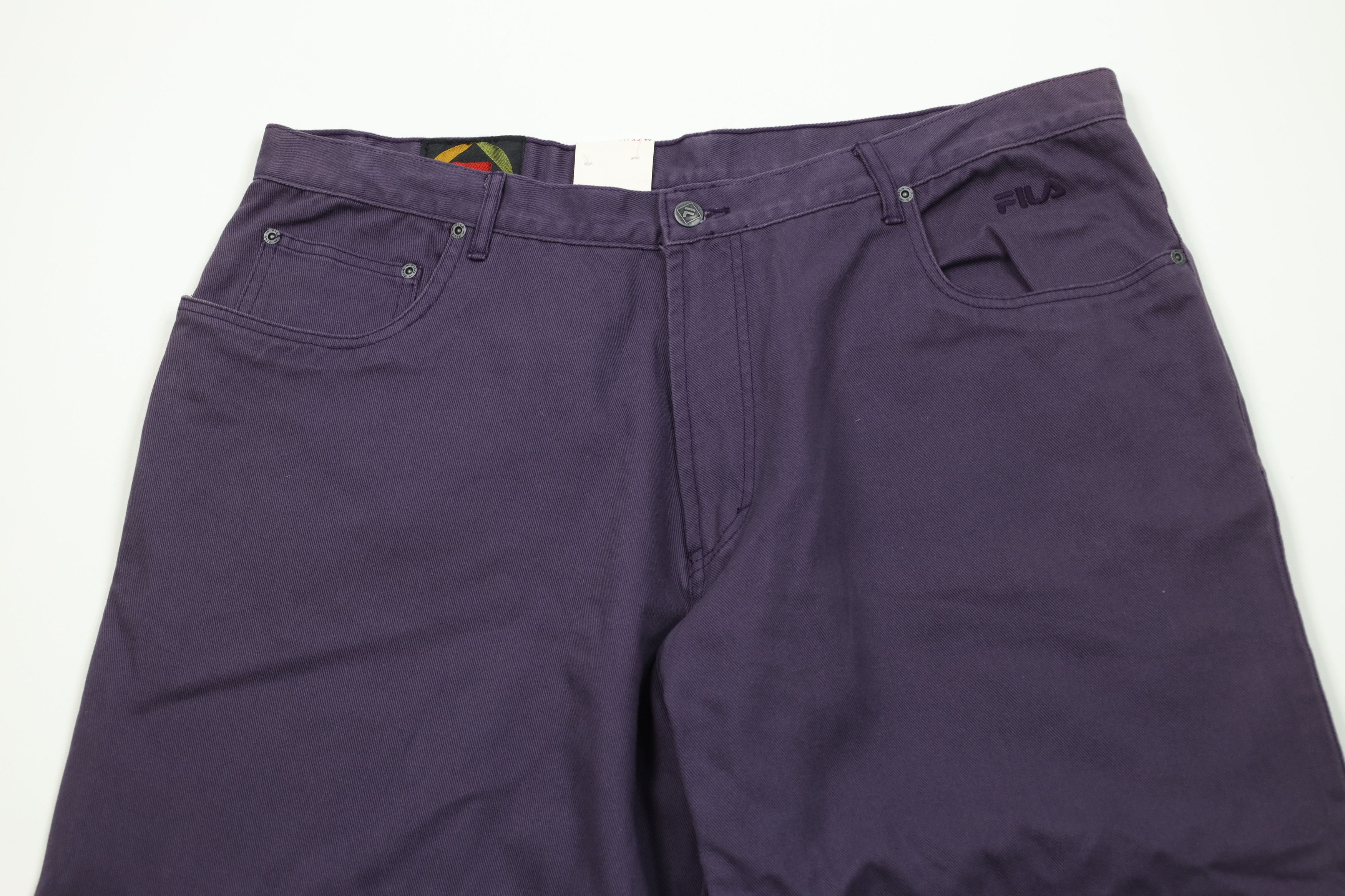 Fila Deadstock Vintage 90s Fila Baggy Fit Skateboard Jeans Purple Size US 42 / EU 58 - 2 Thumbnail
