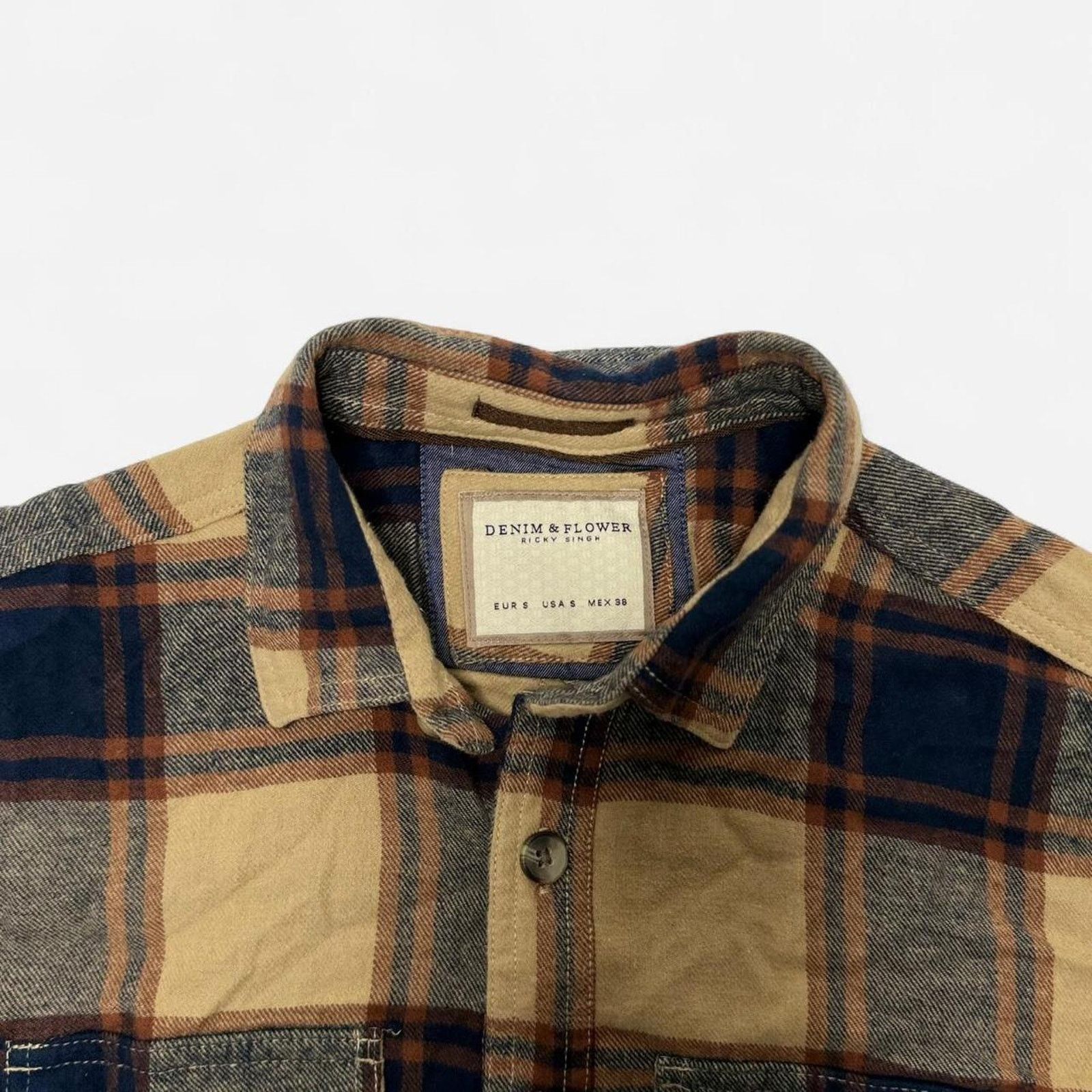 & Other Stories Denim & Flower Plaid Button Down Shirt Men’s Size Small Size US S / EU 44-46 / 1 - 3 Thumbnail