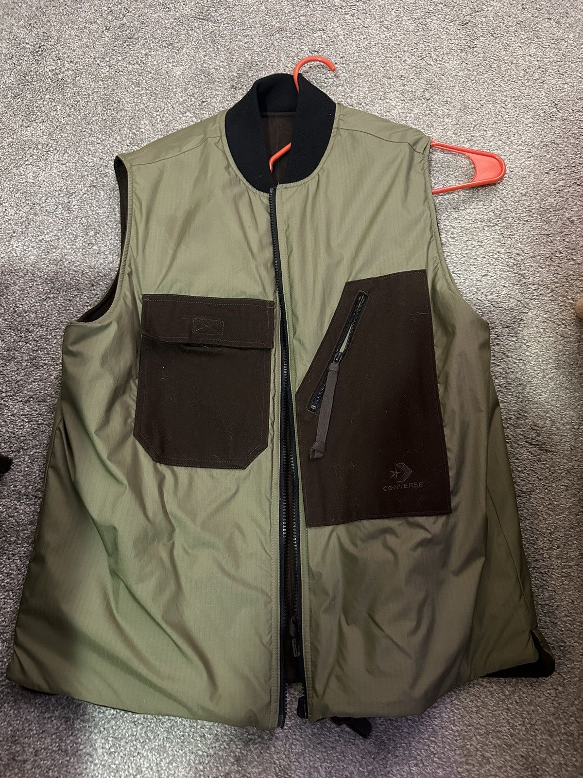 image of Converse x Patta Vest in Brown, Men's (Size Large)