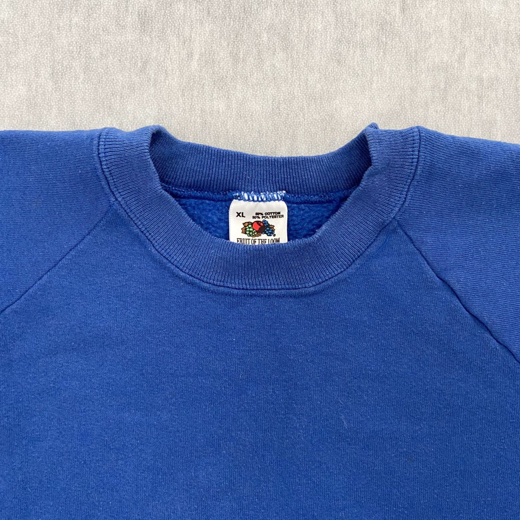 Fruit Of The Loom VINTAGE Fruit of the Loom Sweater Adult Extra Large Blue Blank Pullover Mens XL Clothing Size US XL / EU 56 / 4 - 3 Thumbnail