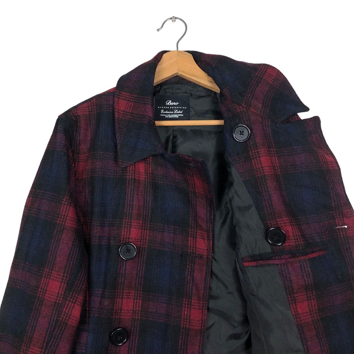 Japanese Brand 🔥Vintage Biker Jacket Double Breast Beno Japan Punk Design Size US M / EU 48-50 / 2 - 12 Thumbnail