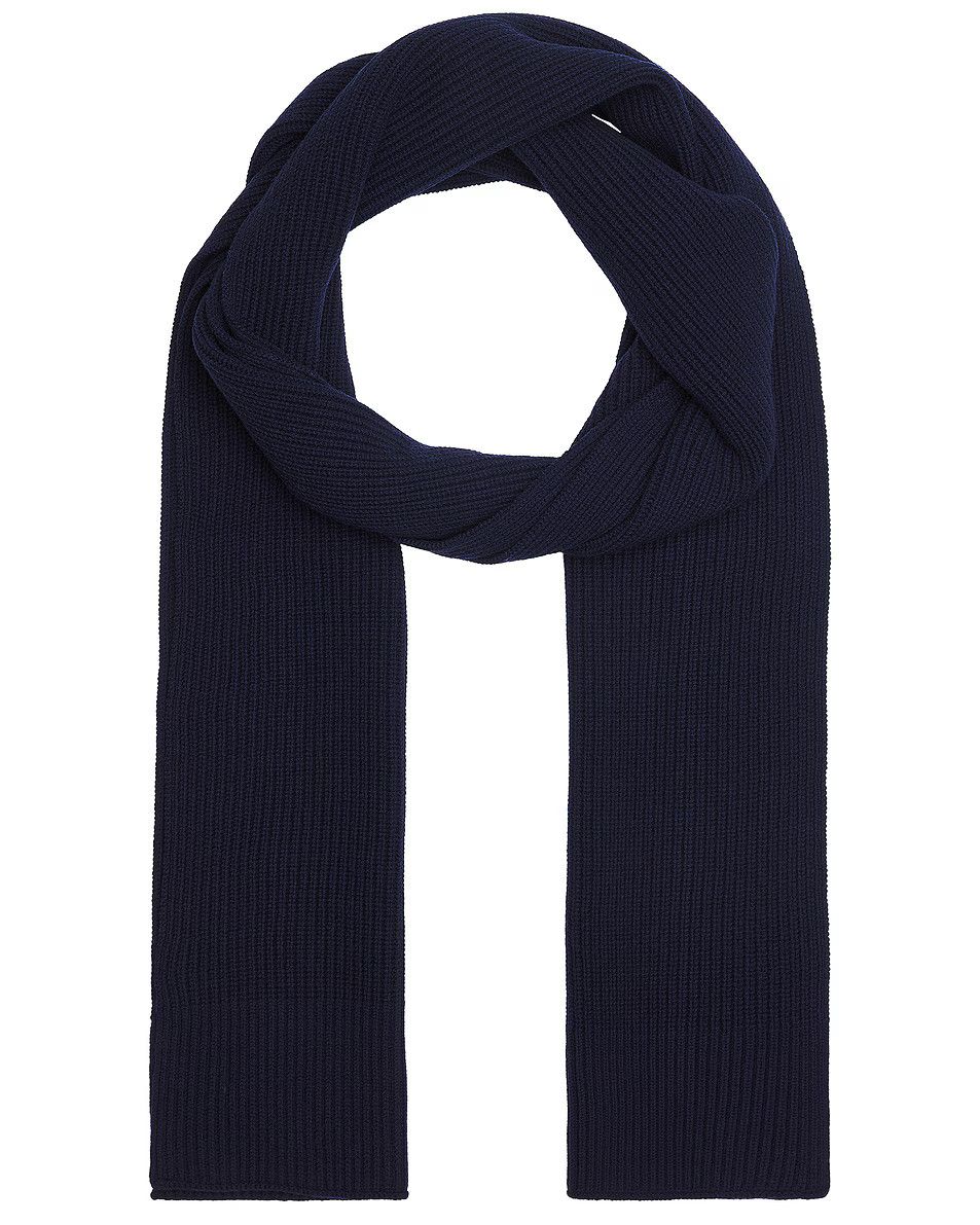 Maison Margiela o1y1224 Size: OS / Ribbed Scarf in Navy Size ONE SIZE - 1 Thumbnail