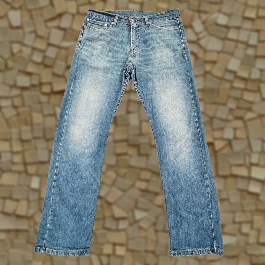 Levi's Levi's 513 Slim Straight Jeans Blue Denim Men's W34 L30 Stretch Zip Fly 5-Pocket Denim Jeans Regular Fit Size US 34 / EU 50 - 1 Thumbnail