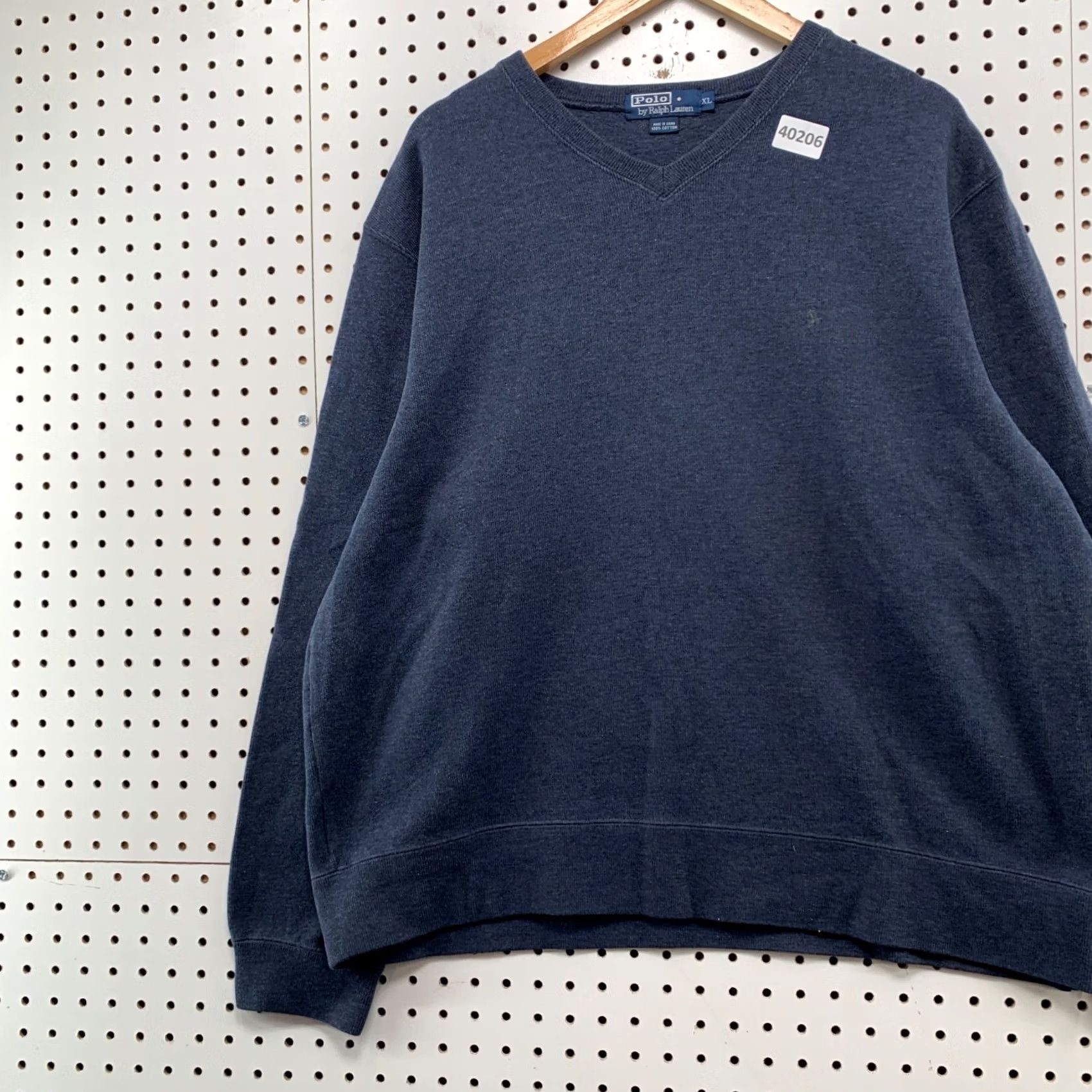 Polo Ralph Lauren VINTAGE Polo Ralph Lauren Sweater Mens XL Blue V-Neck Casual Preppy Size US XL / EU 56 / 4 - 3 Thumbnail