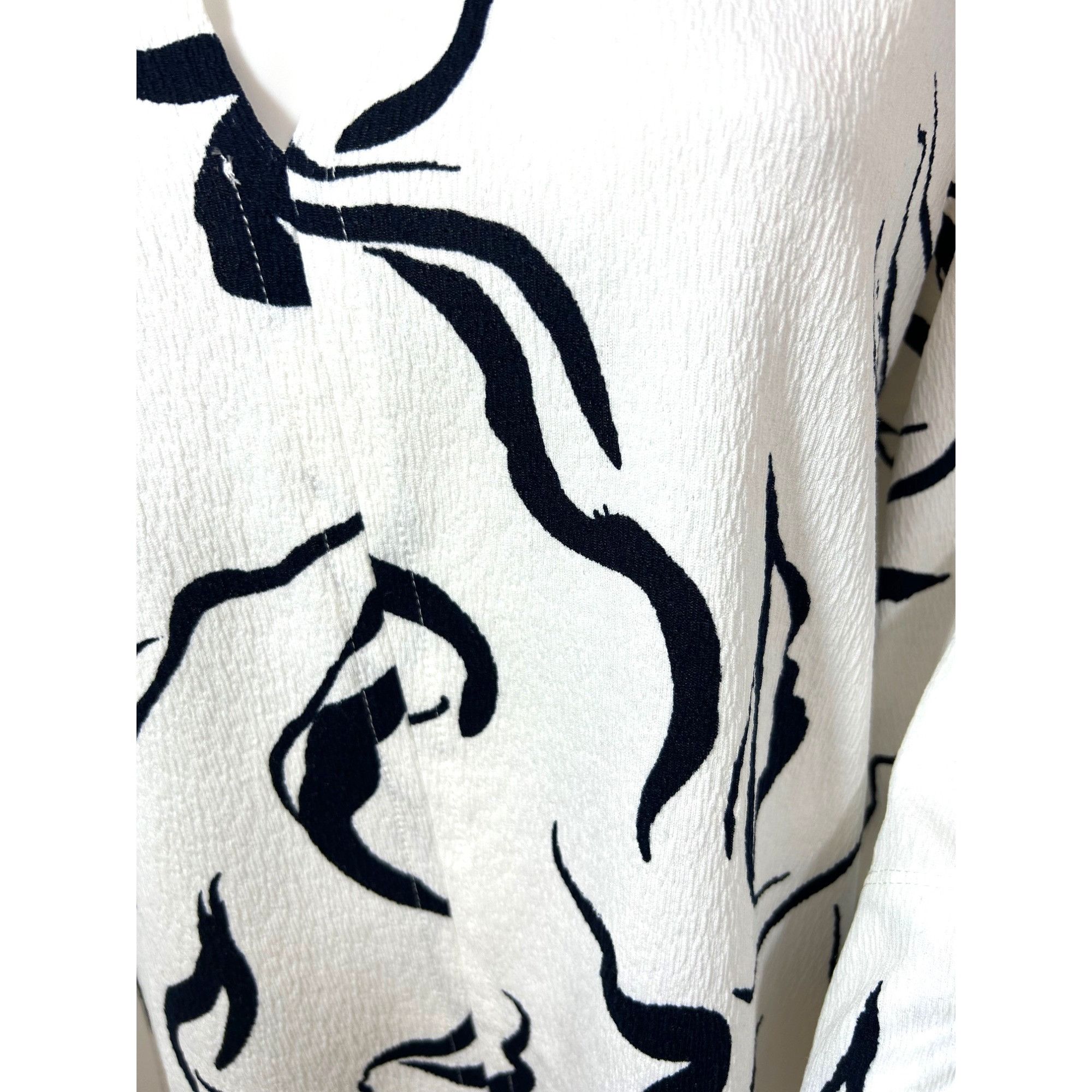 Other FDJ French Dressing Jeans Tunic Top XL White Navy Abstract P Size XL / US 12-14 / IT 48-50 - 9 Thumbnail