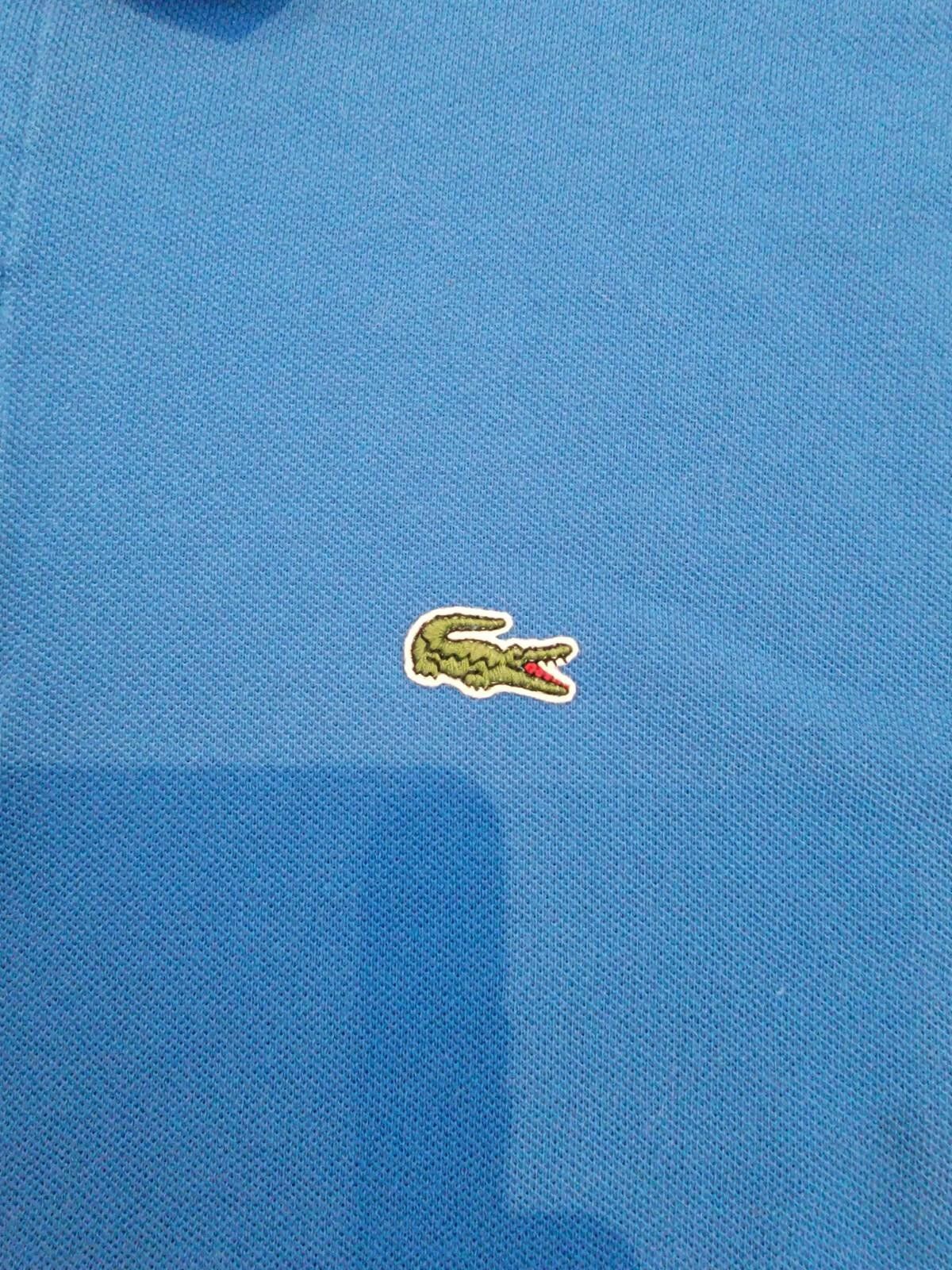 Lacoste Lacoste Shirt Men's XXL Solid Blue Casual Polo Crocodile Size US XXL / EU 58 / 5 - 2 Thumbnail