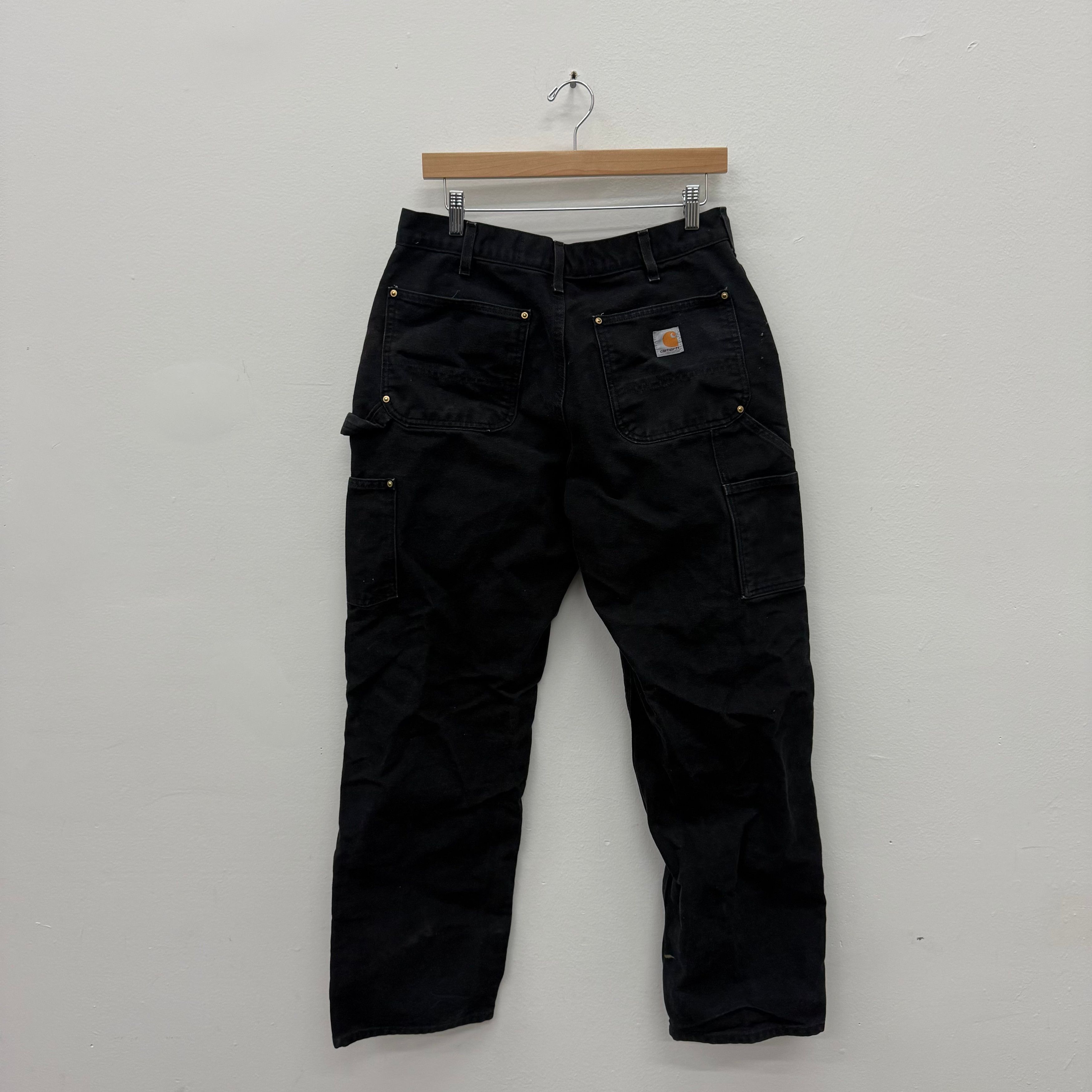Carhartt Carhartt Black Carpenter Work Pants - Size 34 x 32 Size US 34 / EU 50 - 2 Thumbnail