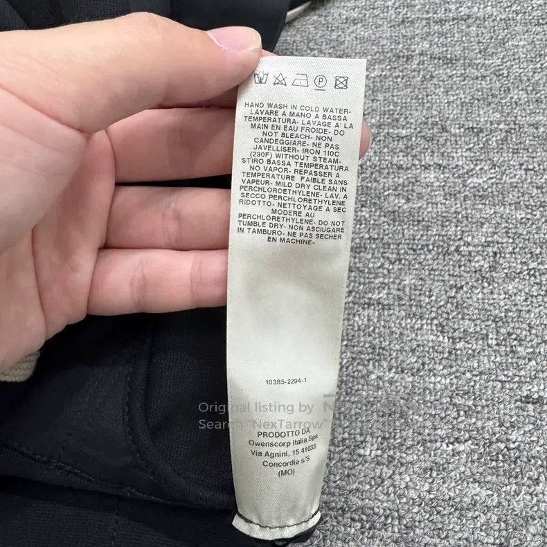 Rick Owens Rick Owens Long hooded sweatshirt Size US XL / EU 56 / 4 - 4 Thumbnail