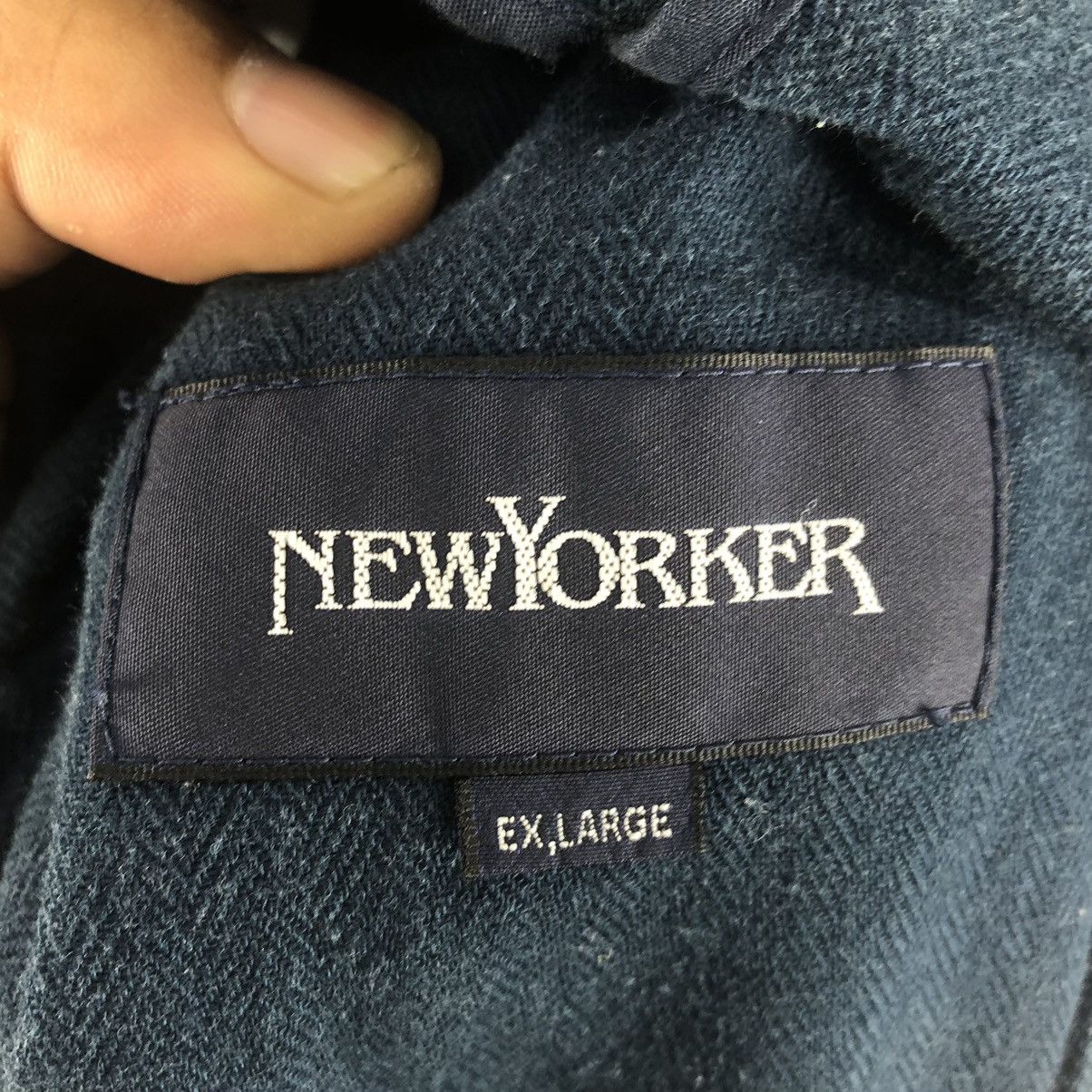 Japanese Brand Vintage 90's Flannel Jacket Herringbone Twill by New Yorker Size US L / EU 52-54 / 3 - 14 Thumbnail