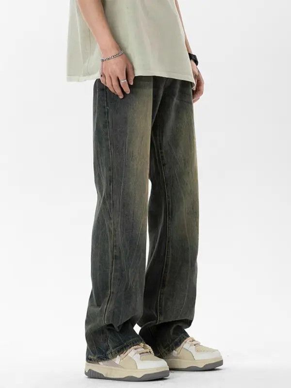 VIBE Dark Blue High Street Vintage Loose Fit Jeans Size US 30 / EU 46 - 3 Thumbnail