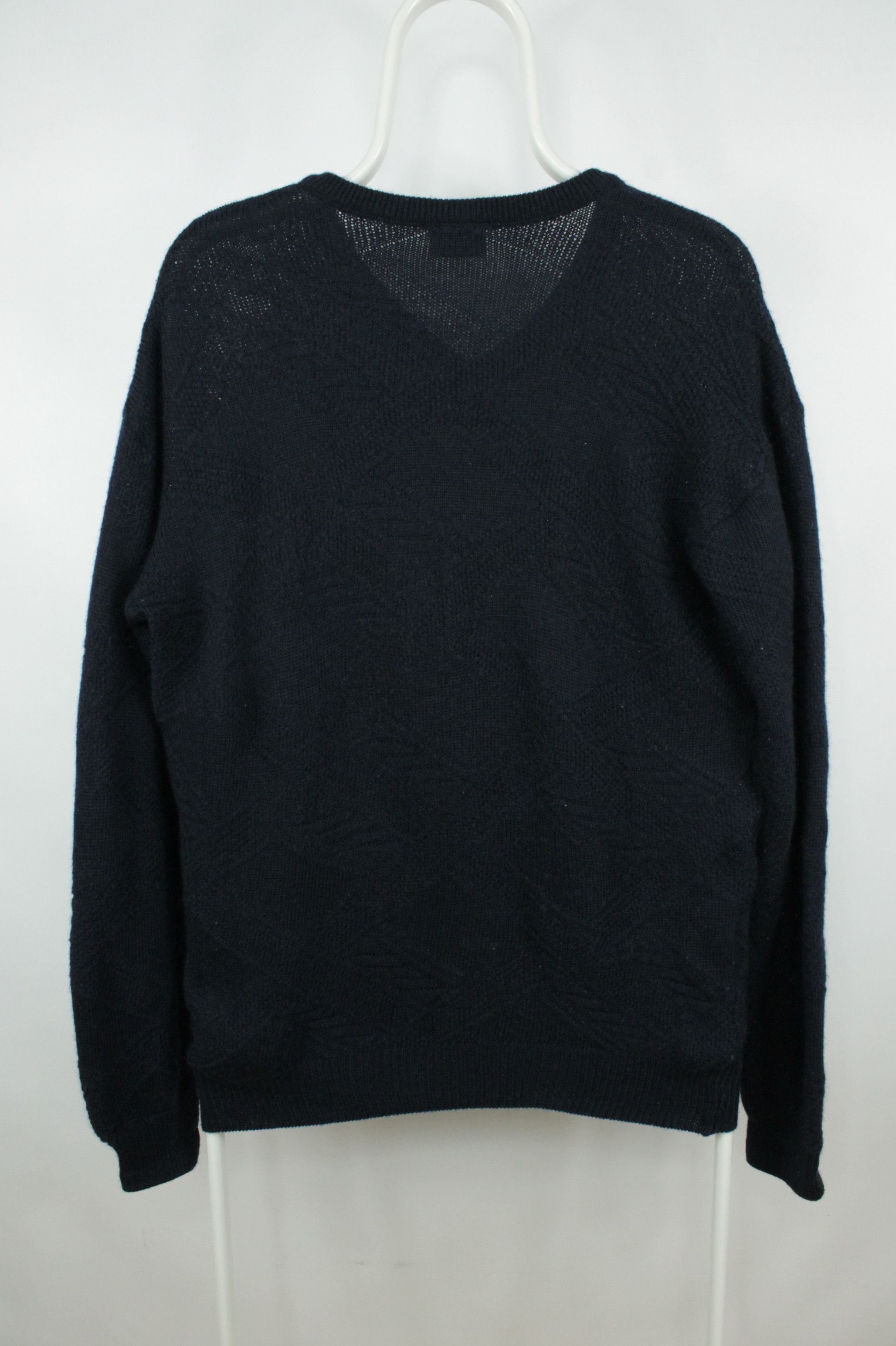 Lacoste Vintage Lacoste Pattern Knit Navy Wool Sweater Size US S / EU 44-46 / 1 - 6 Thumbnail
