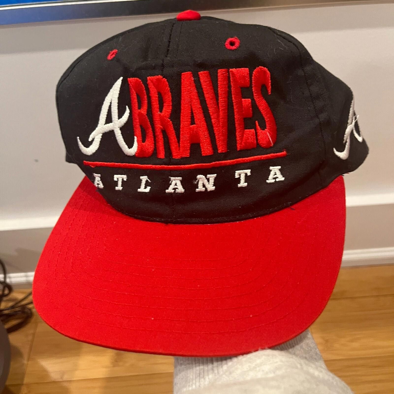 Starter Vintage 90s Atlanta Braves Snapback Hat Clutch Drew Pearson Size ONE SIZE - 1 Thumbnail