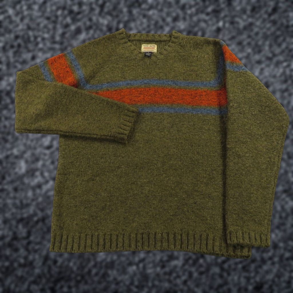 Fossil VINTAGE Fossil Sweater Mens Medium Wool Blend Chunky Knit Pullover Jumper V Neck Size US M / EU 48-50 / 2 - 1 Thumbnail