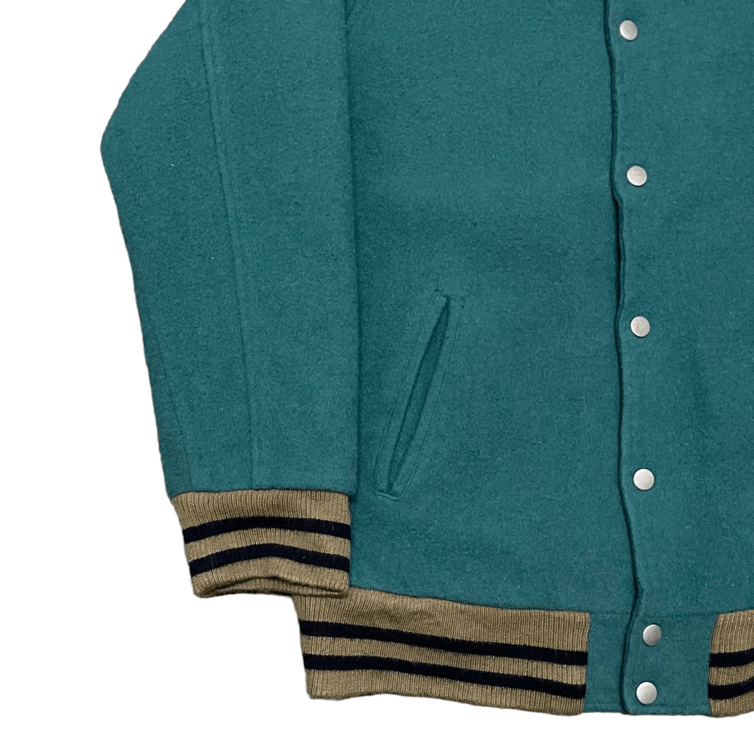 Japanese Brand Vintage Wears Inc. Wool Varsity Jacket Plain Size US M / EU 48-50 / 2 - 3 Thumbnail