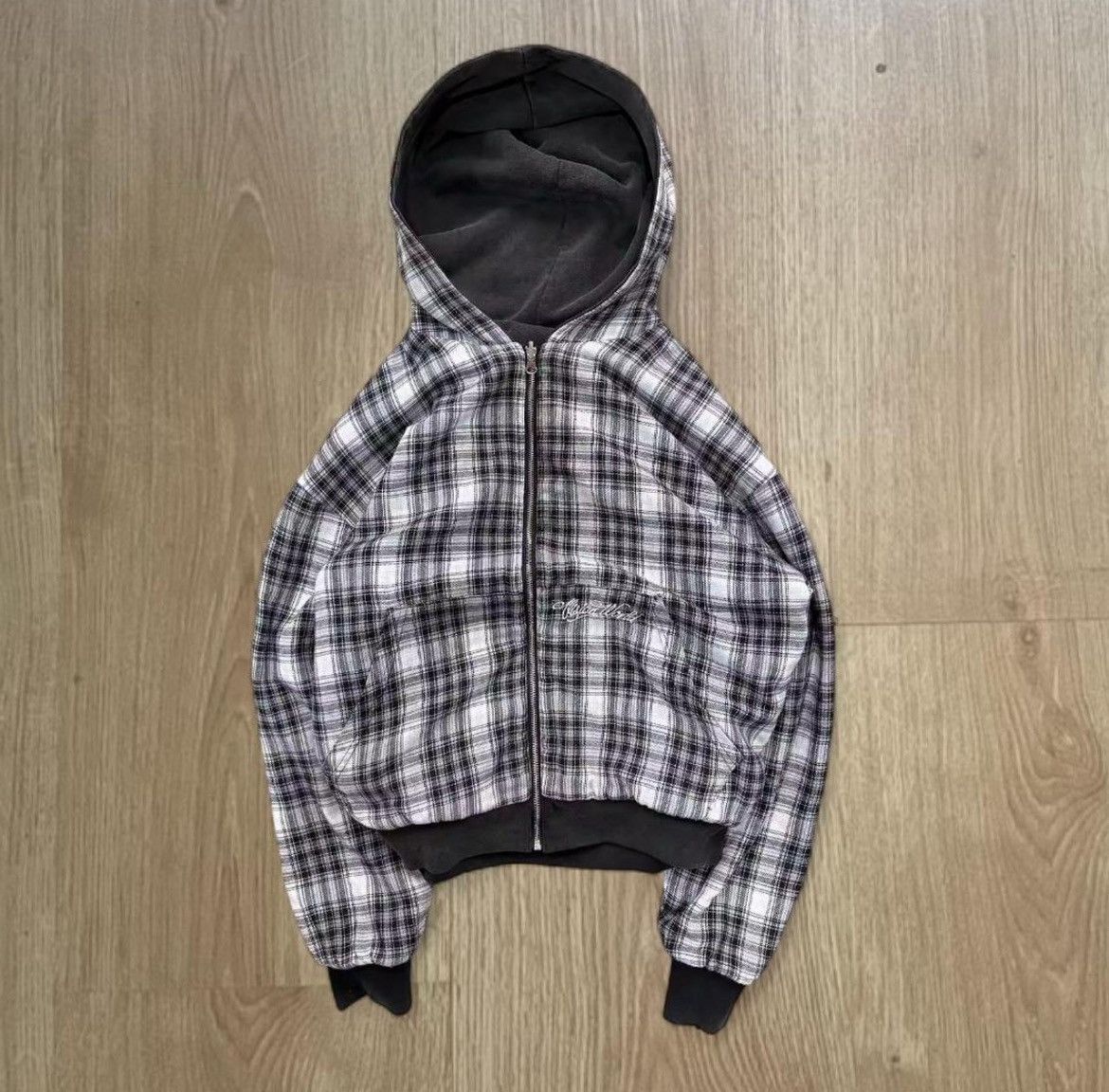 Other Y2k reversible black/grey baggy hoodie Size US S / EU 44-46 / 1 - 1 Thumbnail