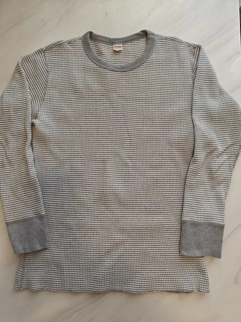 The Real McCoy's The Real McCoys WAFFLE STRIPE Heavyweight Base Layer Shirt Size US XL / EU 56 / 4 - 6 Thumbnail