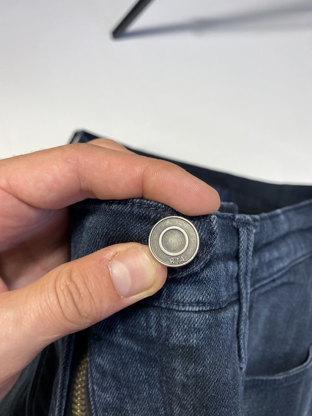 Rta Rta Small Black Spell Navy Denim Skinny Jeans Size 30 Size US 30 / EU 46 - 13 Thumbnail