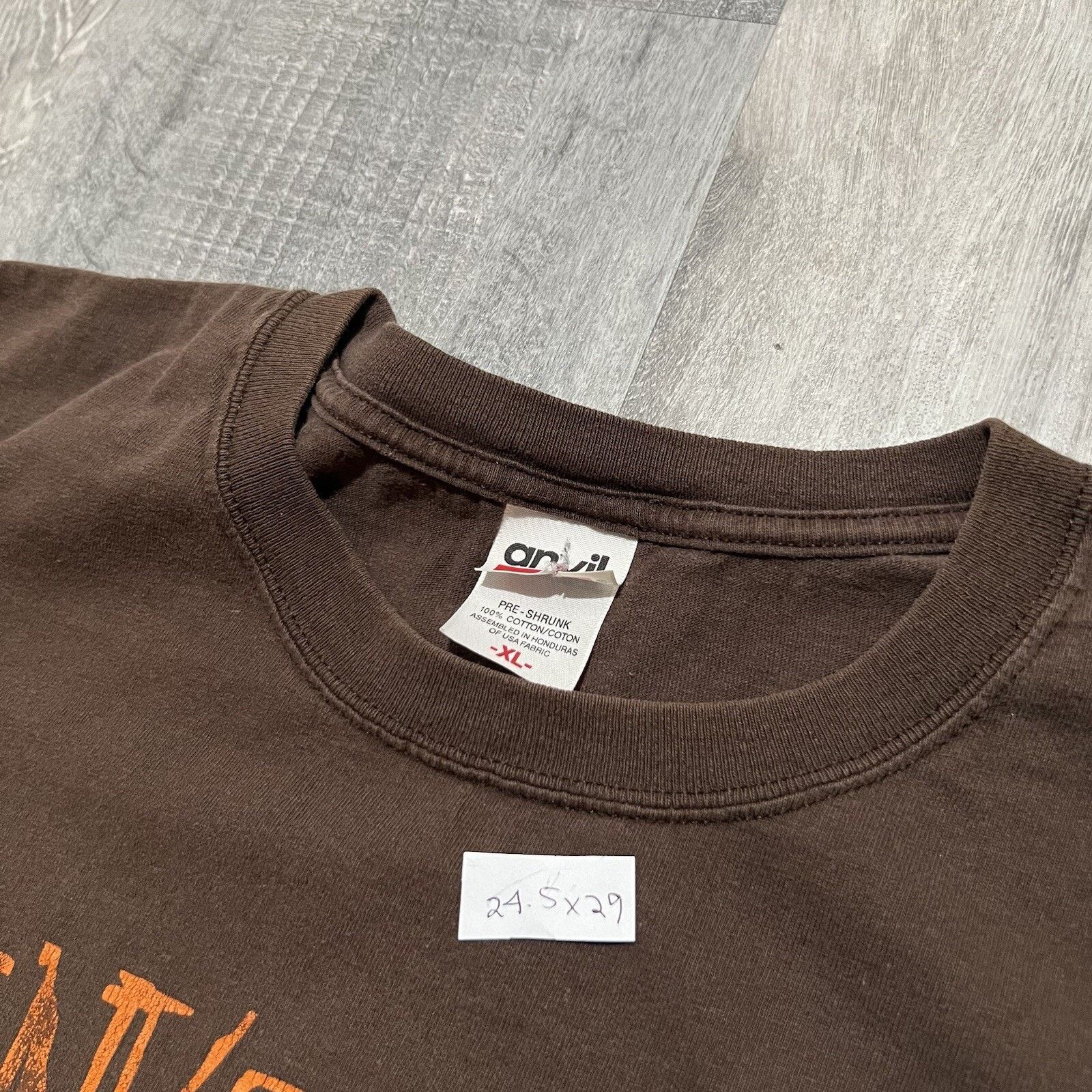 Anvil Crank Sanatra Band Tee Brown Seahorse Anvil Y2K Band Tee Size US XL / EU 56 / 4 - 5 Thumbnail